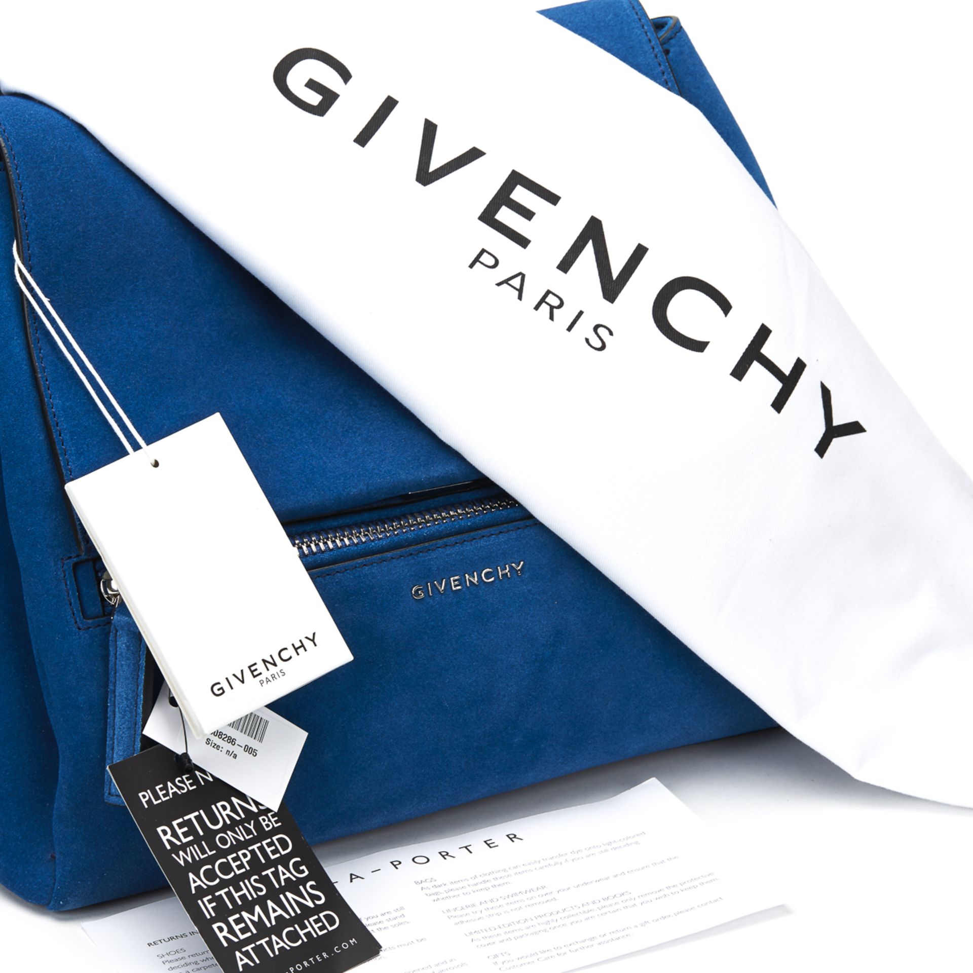 GIVENCHY Small Pandora Pure , - Blue Azure Suede Pandora Pure   TYPE Shoulder, Tote SERIAL NUMBER EF - Image 9 of 9