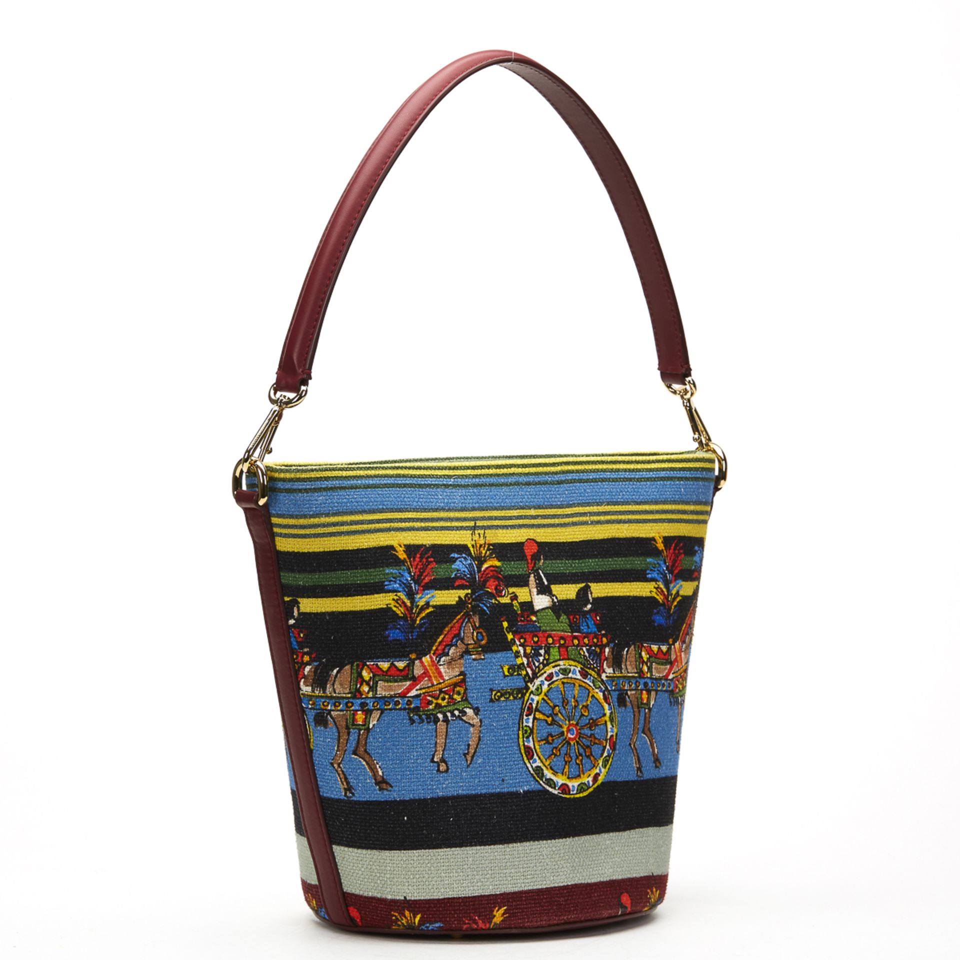 DOLCE & GABBANA Miss Ingrid Bucket Tote , - Multicolour Canvas Miss Ingrid Bucket Tote   TYPE - Image 4 of 8