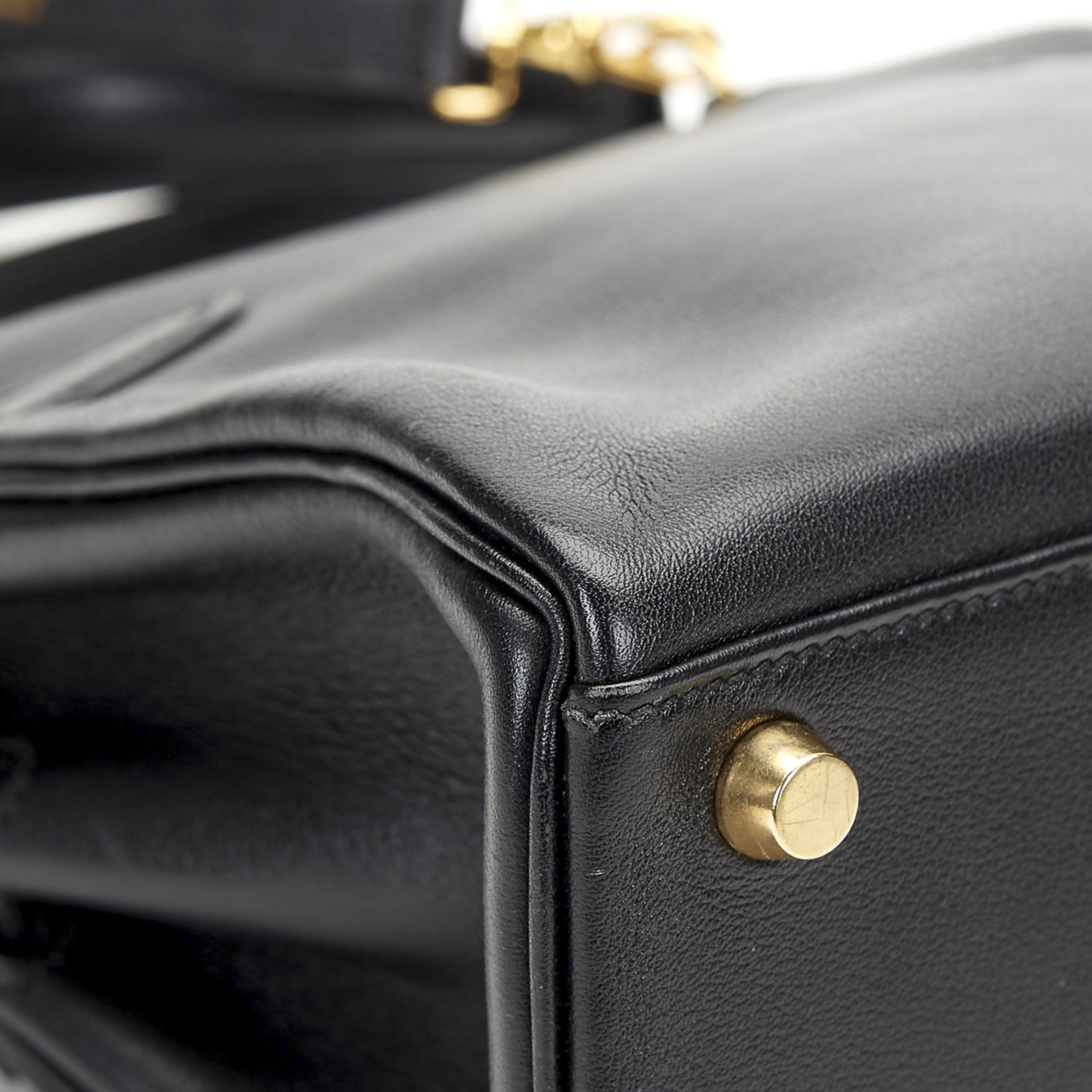 HERMES Kelly 20cm , - Black Swift Leather Vintage Kelly 20cm   TYPE Tote, Shoulder SERIAL NUMBER [A] - Image 8 of 13