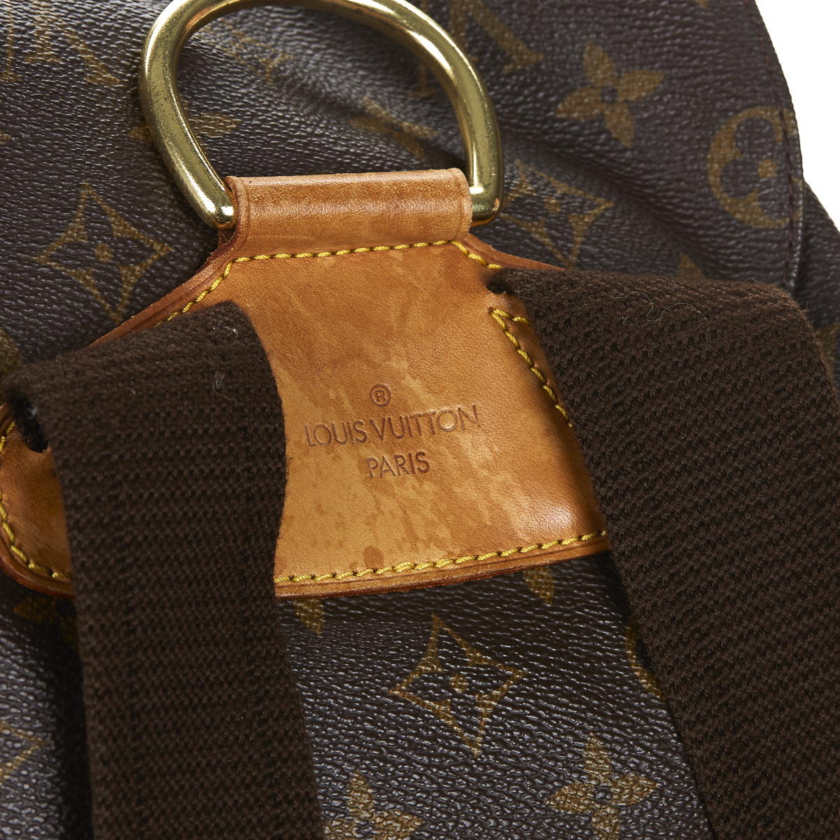 LOUIS VUITTON Montsouris GM , - Brown Classic Monogram Coated Canvas Montsouris GM   TYPE Backpack - Image 6 of 9