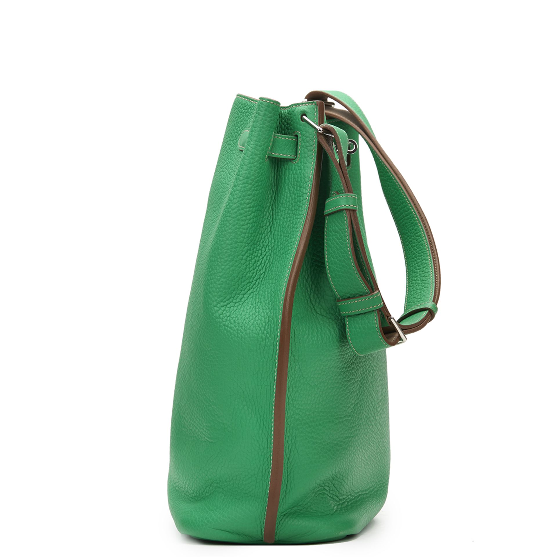 HERMES So Kelly 26 , - Menthe Clemence Leather So Kelly 26   TYPE Shoulder, Tote SERIAL NUMBER [Q] - Image 3 of 10