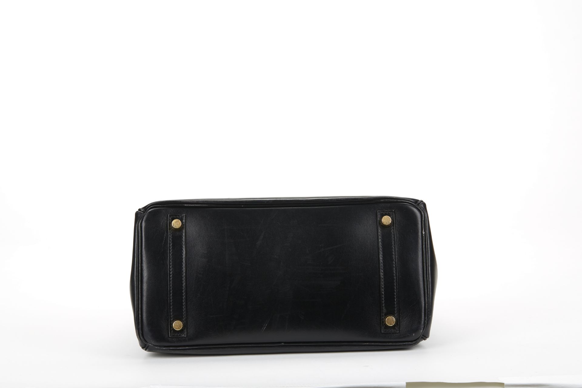 HERMES Birkin 30cm , - Black Box Calf Leather Birkin 30cm   TYPE Tote SERIAL NUMBER [E] YEAR - Image 10 of 26
