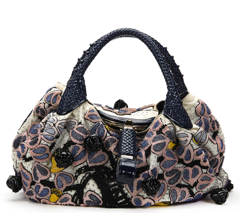 FENDI Spy Bag , - Multicolour Embellished Floral Spy Bag   TYPE Tote, Shoulder SERIAL NUMBER 2415-