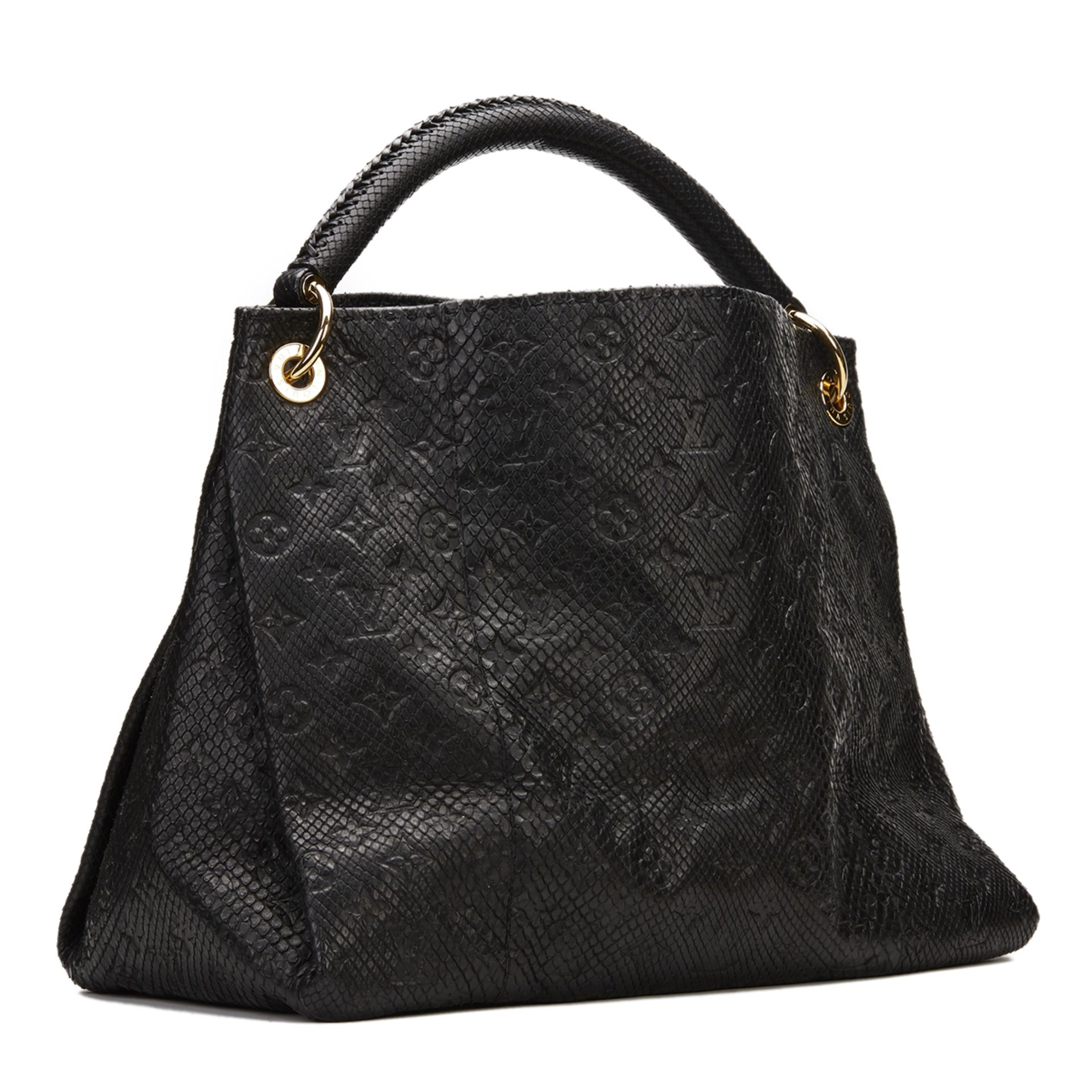 LOUIS VUITTON Artsy PM , - Black Python Embossed Monogram Artsy PM   TYPE Shoulder, Shopper, Tote - Image 4 of 11