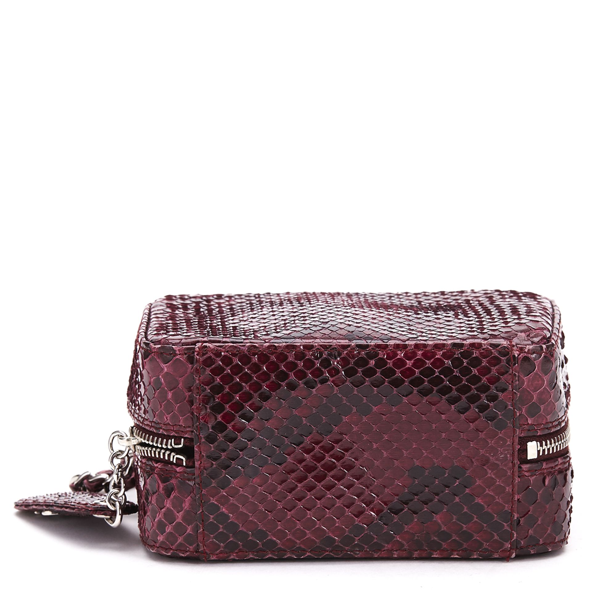 CHANEL Mini Timeless Bag , - Raspberry Python Leather Mini TYPE Clutch   SERIAL NUMBER 6258730 - Image 5 of 9