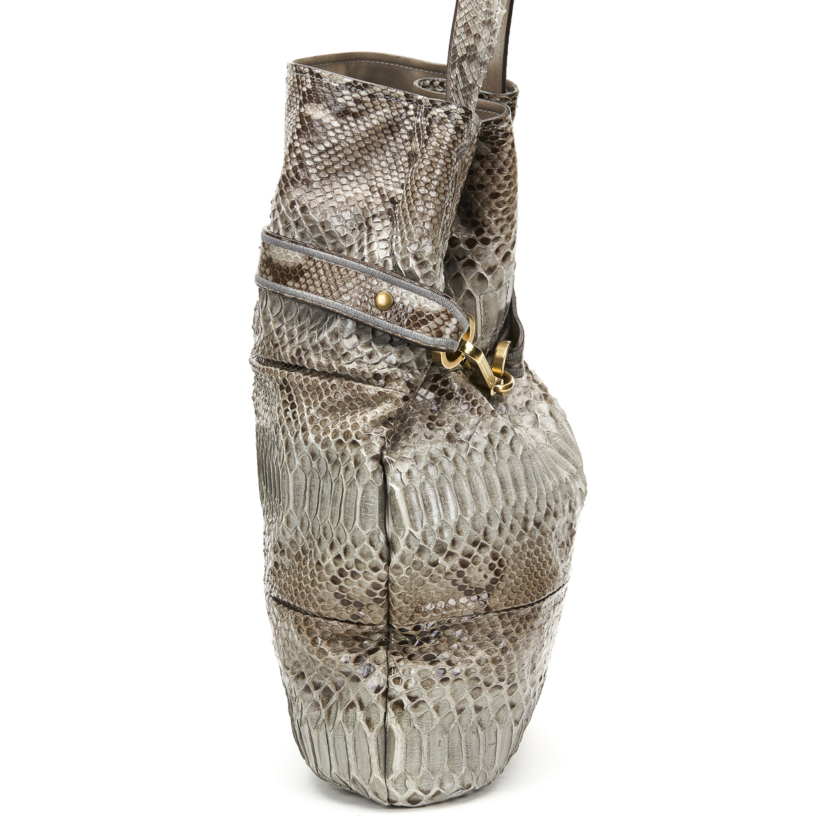 CHLOE Joan , - Taupe Python Joan Bucket Bag   TYPE Shoulder, Tote SERIAL NUMBER 8AS408-50 YEAR - Image 3 of 9