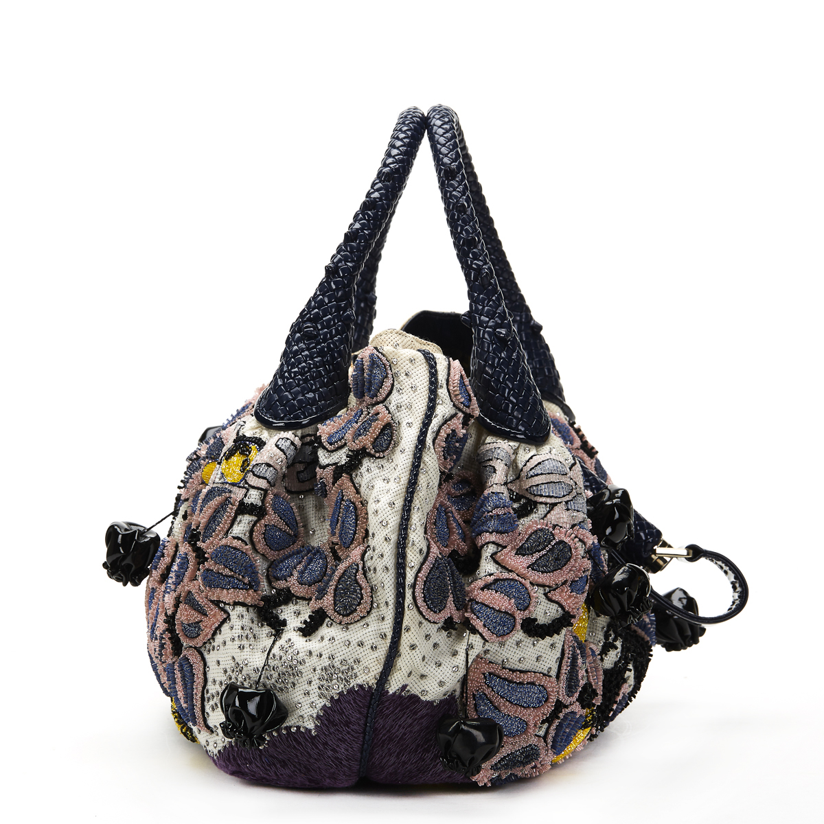 FENDI Spy Bag , - Multicolour Embellished Floral Spy Bag   TYPE Tote, Shoulder SERIAL NUMBER 2415- - Image 12 of 16