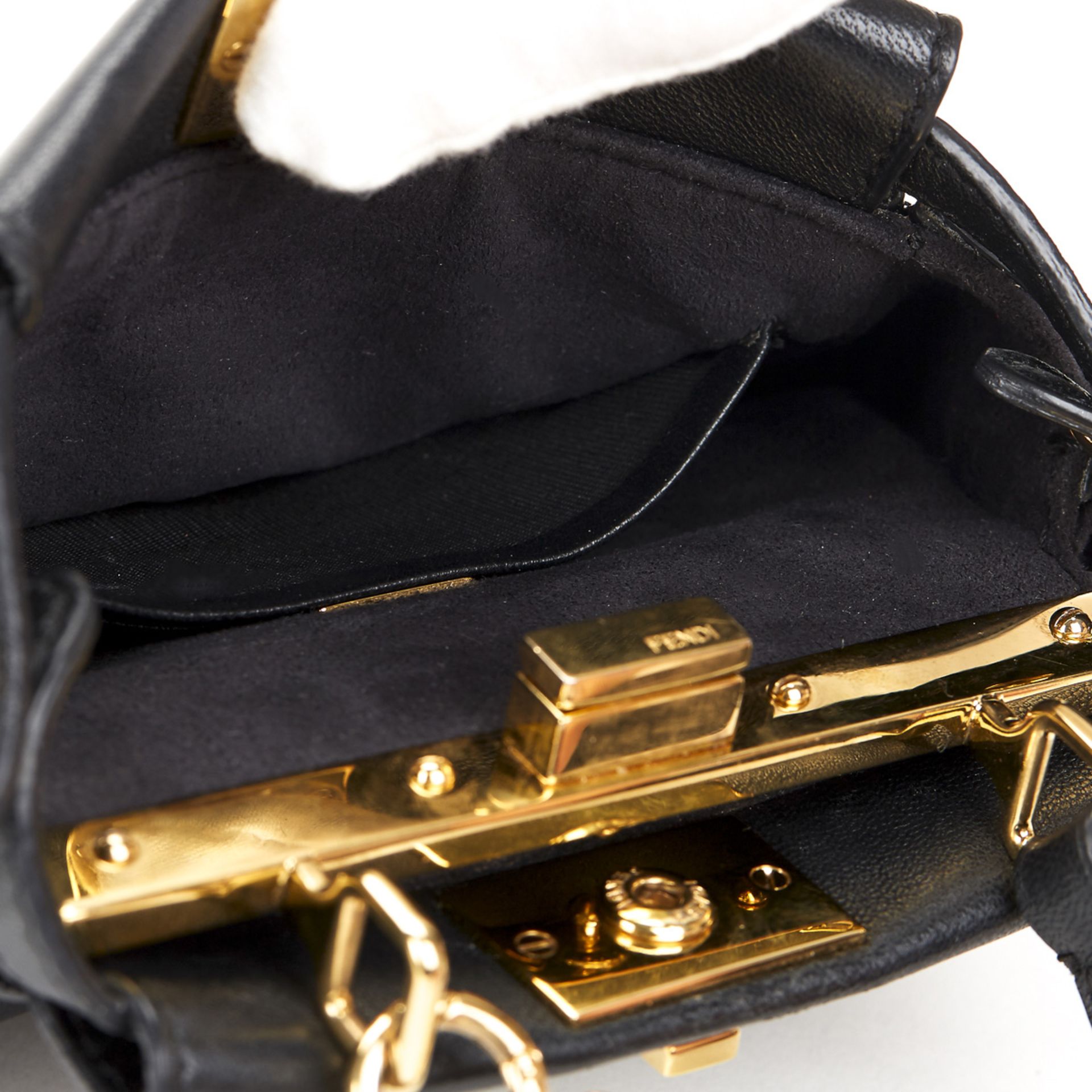 FENDI Micro Peekaboo , - Black Lambskin Micro Peekaboo   TYPE Shoulder, Crossbody SERIAL NUMBER - Image 9 of 9