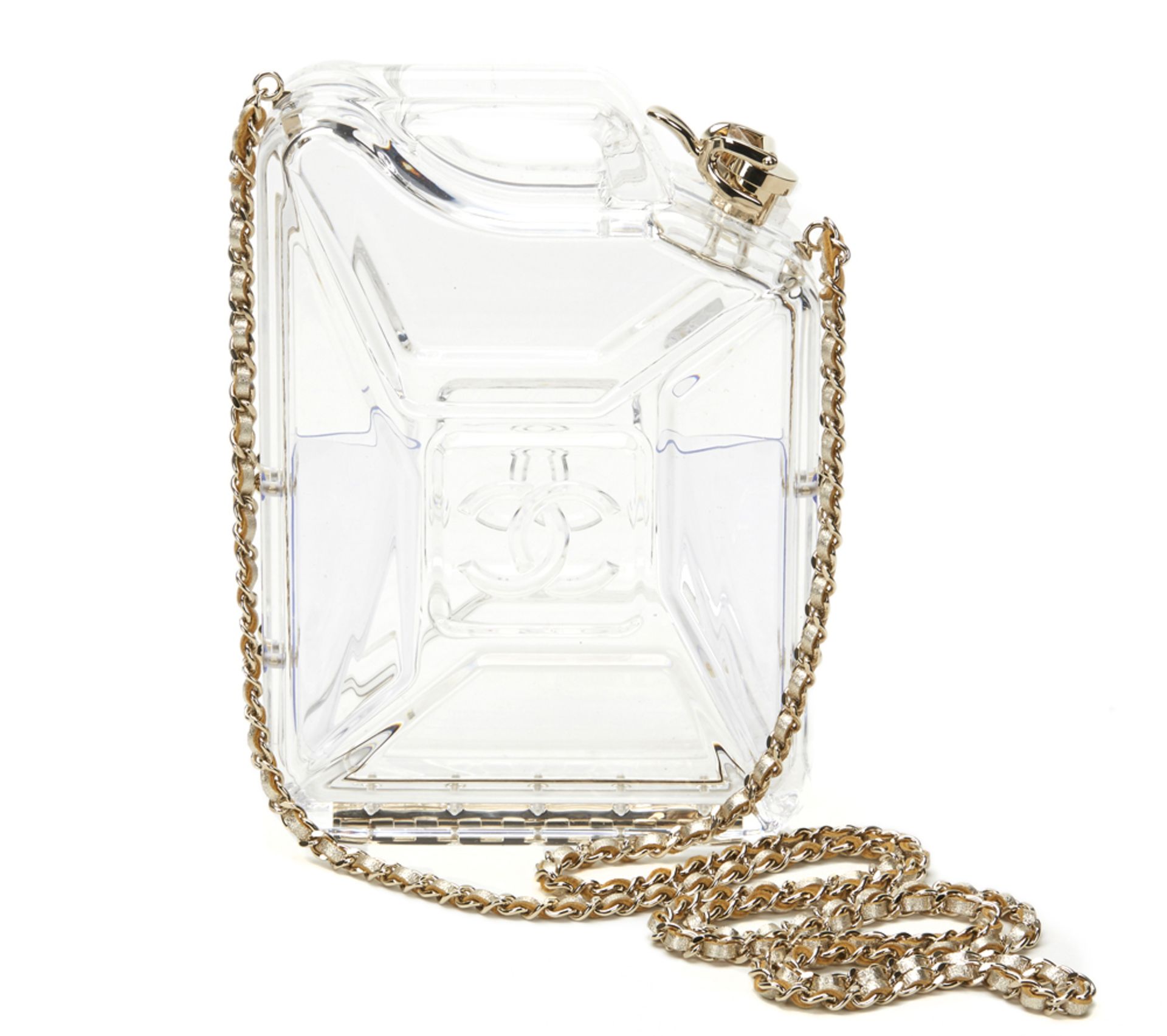 CHANEL Gas Can Minaudiere , - Clear Plexiglass Dubai by Night Gas Can Minaudiere   TYPE Shoulder,