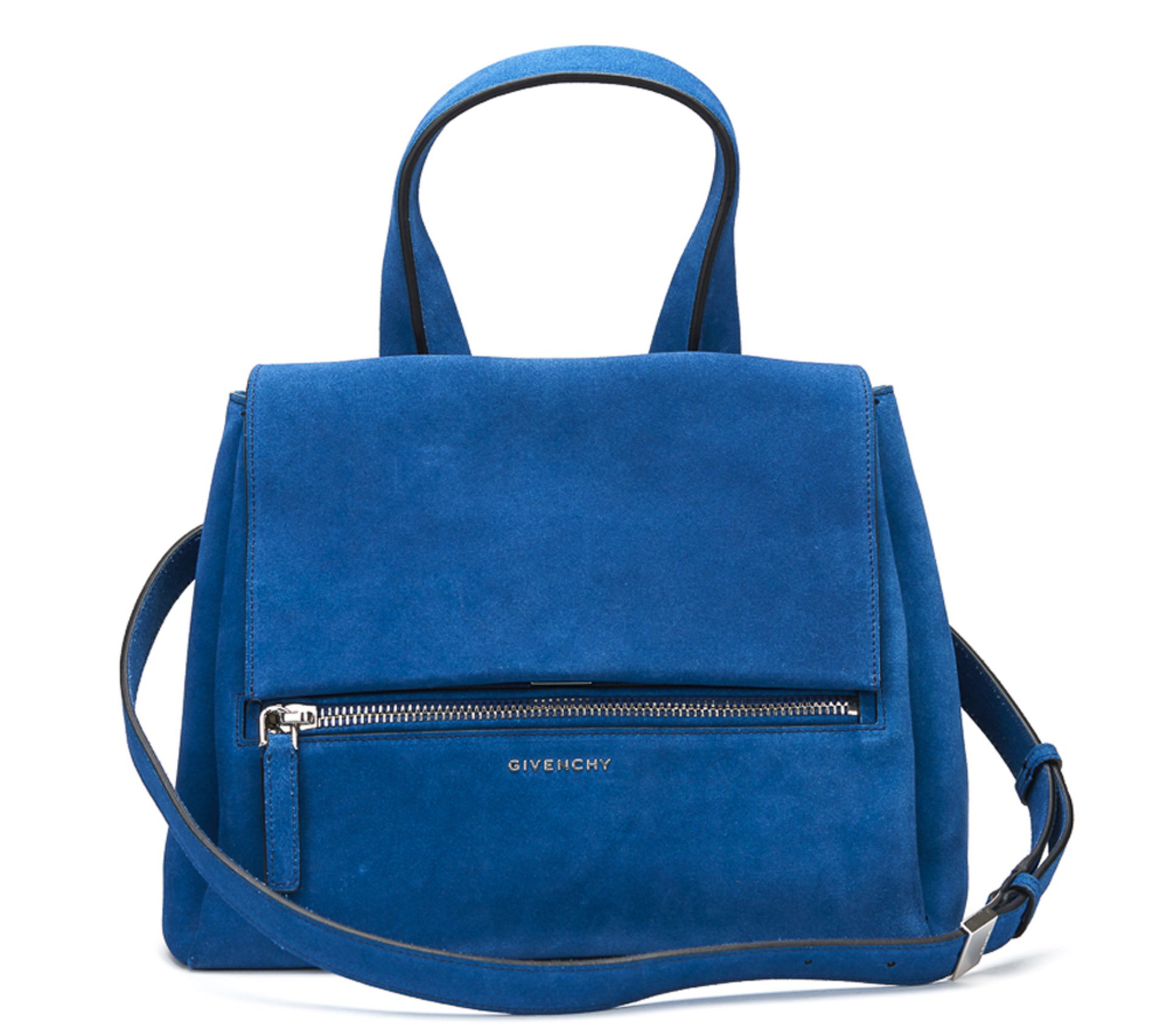 GIVENCHY Small Pandora Pure , - Blue Azure Suede Pandora Pure   TYPE Shoulder, Tote SERIAL NUMBER EF