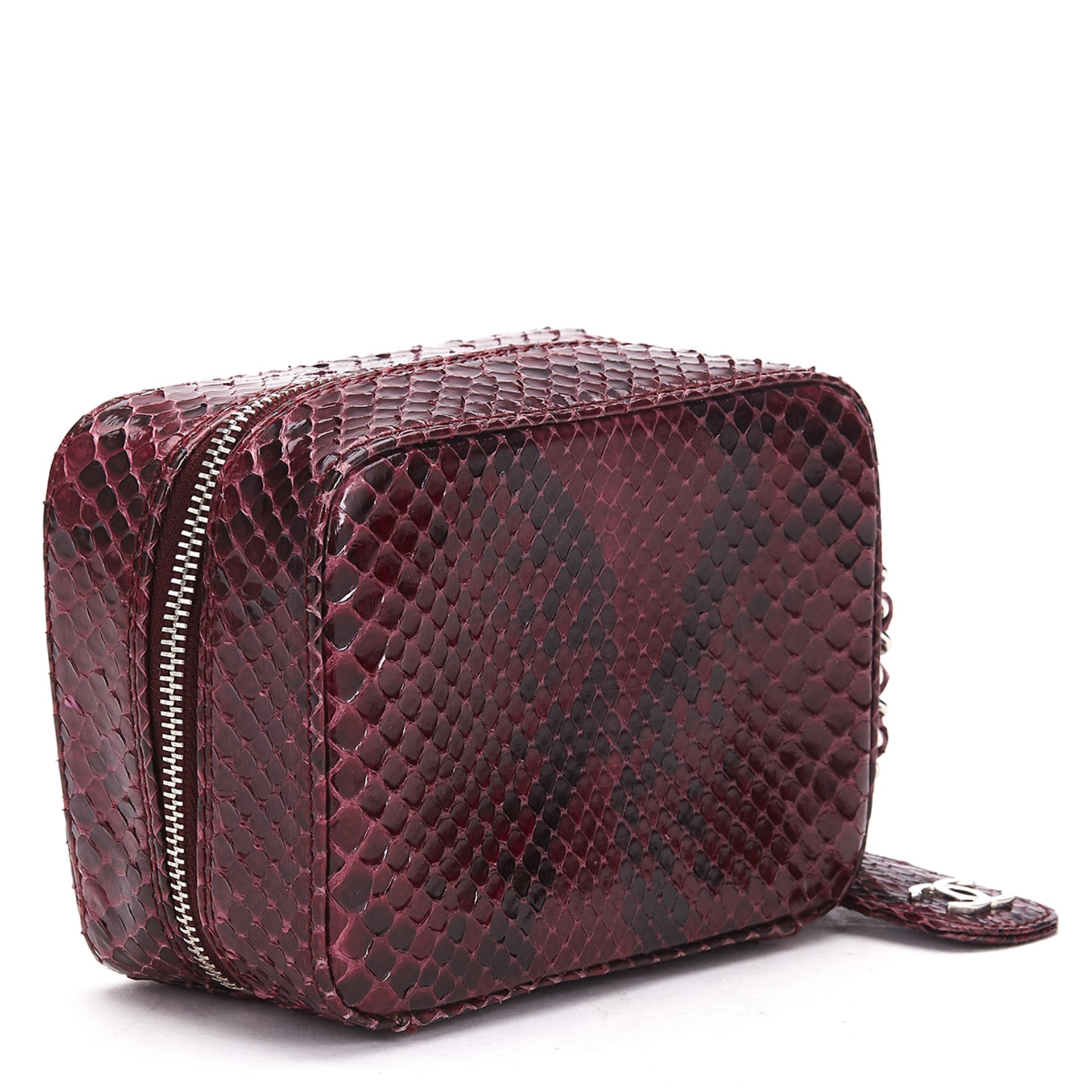 CHANEL Mini Timeless Bag , - Raspberry Python Leather Mini TYPE Clutch   SERIAL NUMBER 6258730 - Image 4 of 9