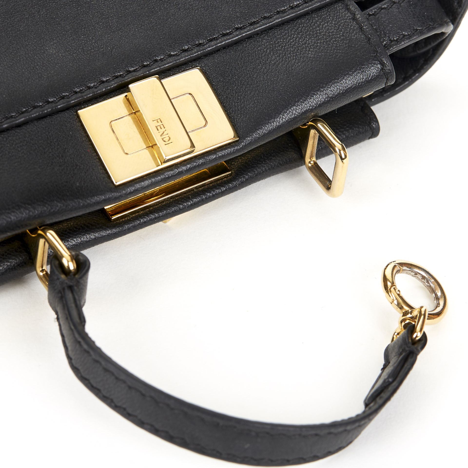 FENDI Micro Peekaboo , - Black Lambskin Micro Peekaboo   TYPE Shoulder, Crossbody SERIAL NUMBER - Image 6 of 9