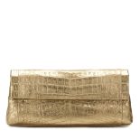 NANCY GONZALEZ Clutch , - Gold Crocodile Leather Clutch   TYPE Clutch SERIAL NUMBER 388872 YEAR