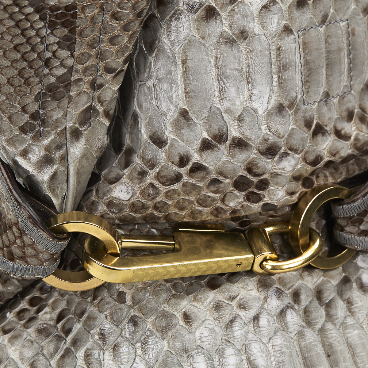 CHLOE Joan , - Taupe Python Joan Bucket Bag   TYPE Shoulder, Tote SERIAL NUMBER 8AS408-50 YEAR - Image 6 of 9