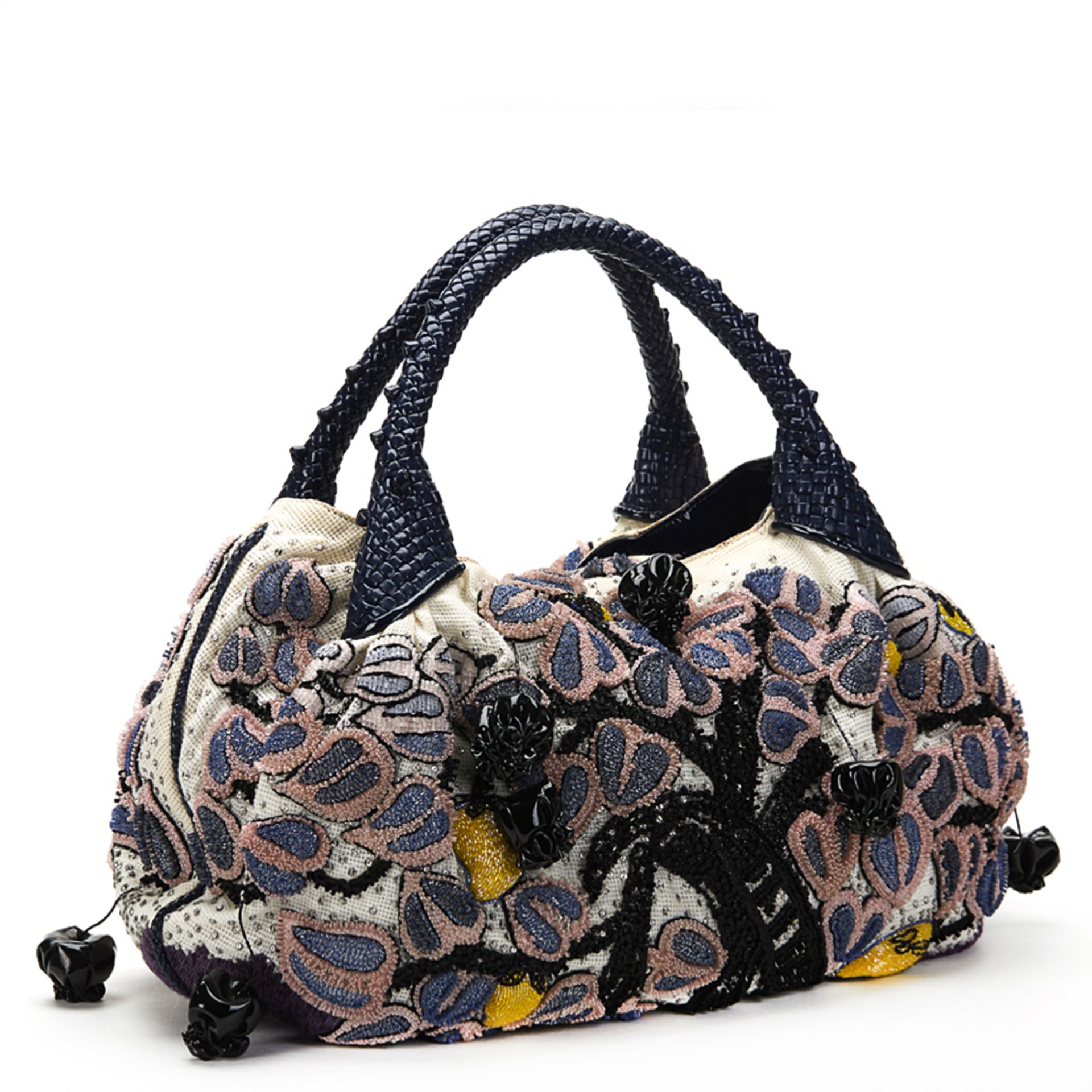 FENDI Spy Bag , - Multicolour Embellished Floral Spy Bag   TYPE Tote, Shoulder SERIAL NUMBER 2415- - Image 6 of 16