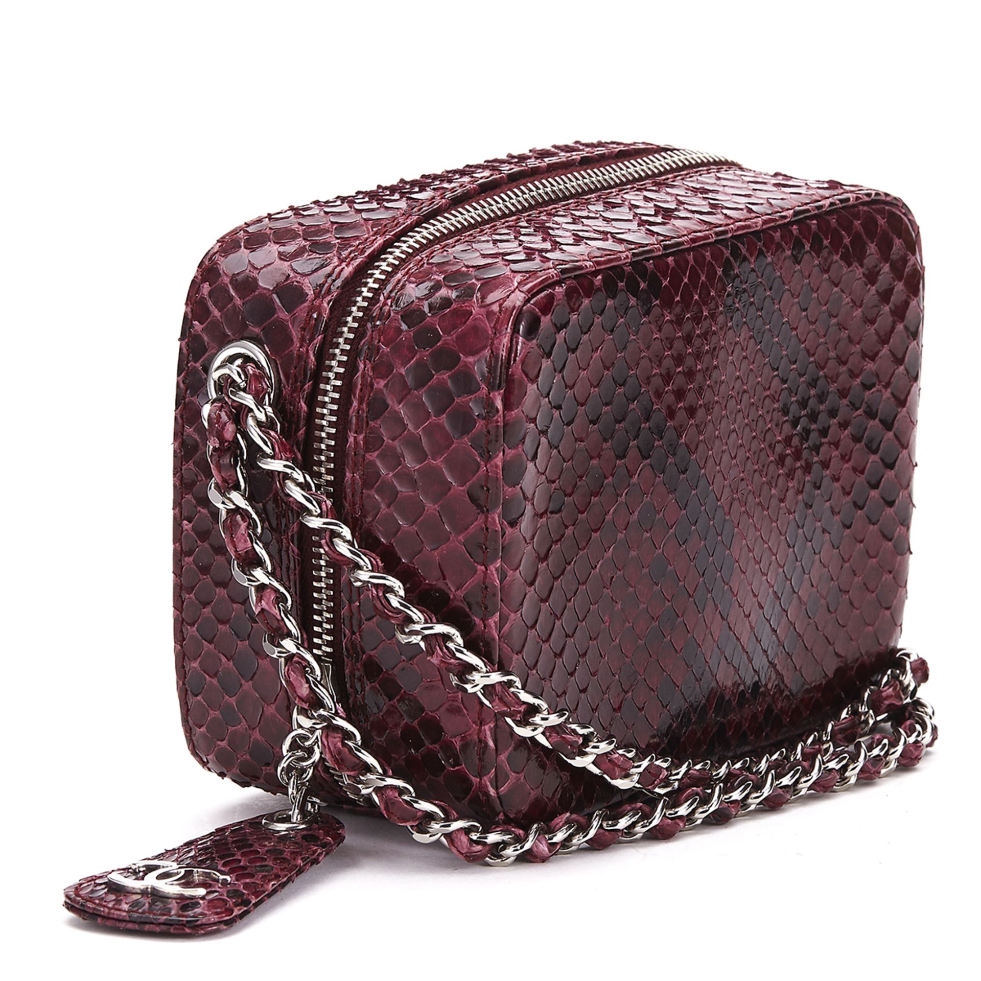 CHANEL Mini Timeless Bag , - Raspberry Python Leather Mini TYPE Clutch   SERIAL NUMBER 6258730 - Image 2 of 9