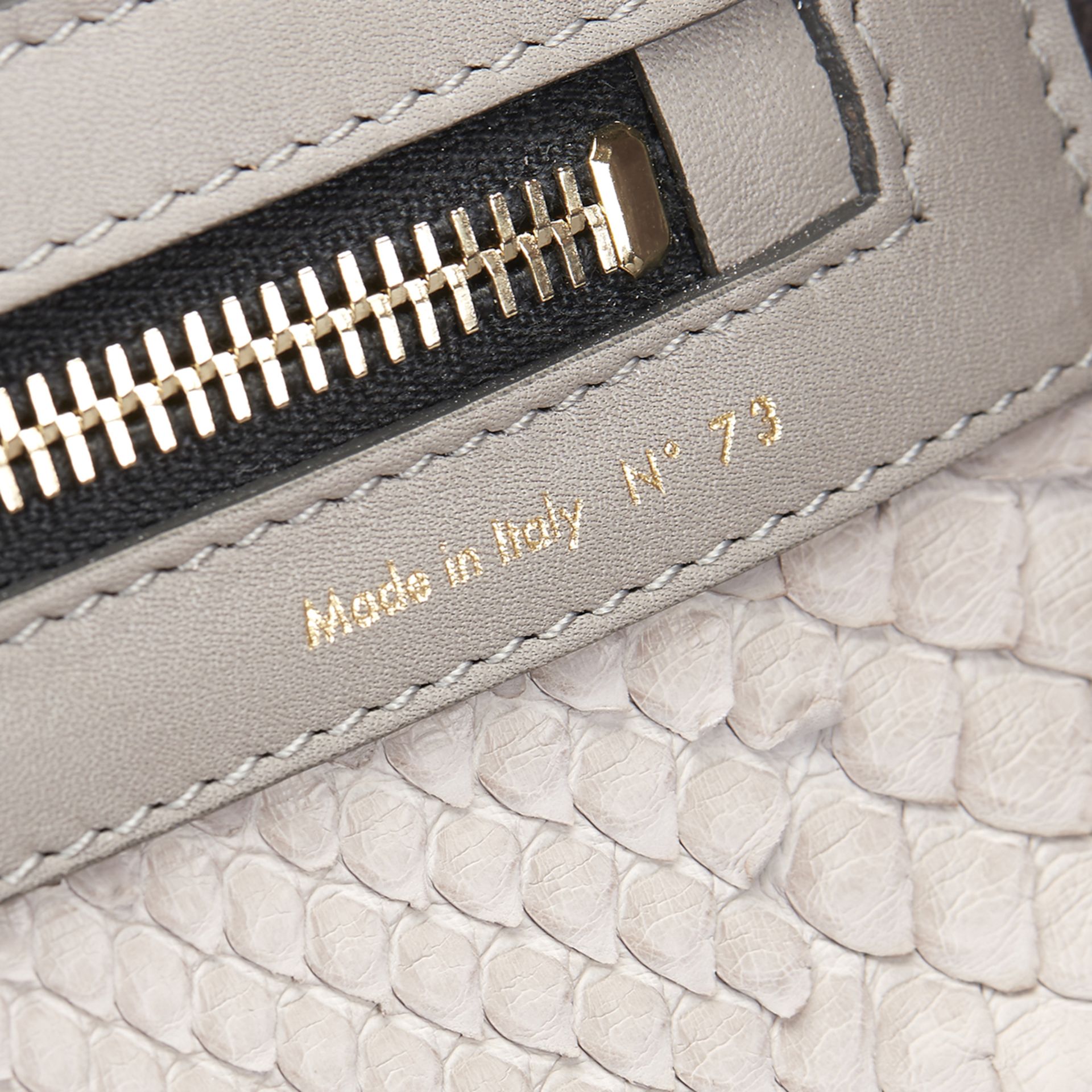 VICTORIA BECKHAM Simple Shopper , - Grey Python Simple Shopper   TYPE Shoulder, Tote SERIAL NUMBER - Image 8 of 12