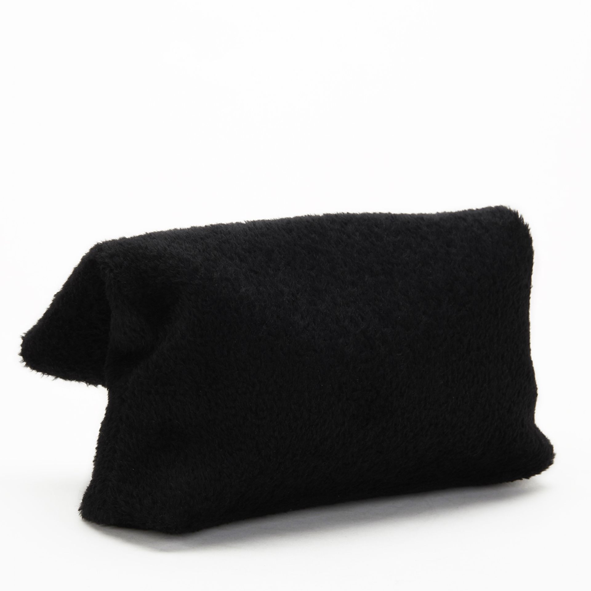 VICTORIA BECKHAM Spiral Clutch , - Black Shearling Spiral Clutch   TYPE Clutch SERIAL NUMBER No 91 - Bild 4 aus 10