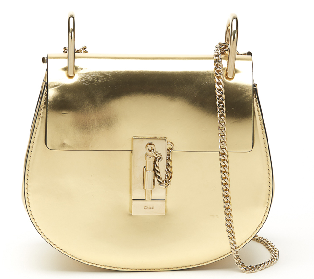 CHLOE Small Drew , - Gold Metallic Calfskin Small Drew   TYPE Shoulder, Crossbody SERIAL NUMBER 04