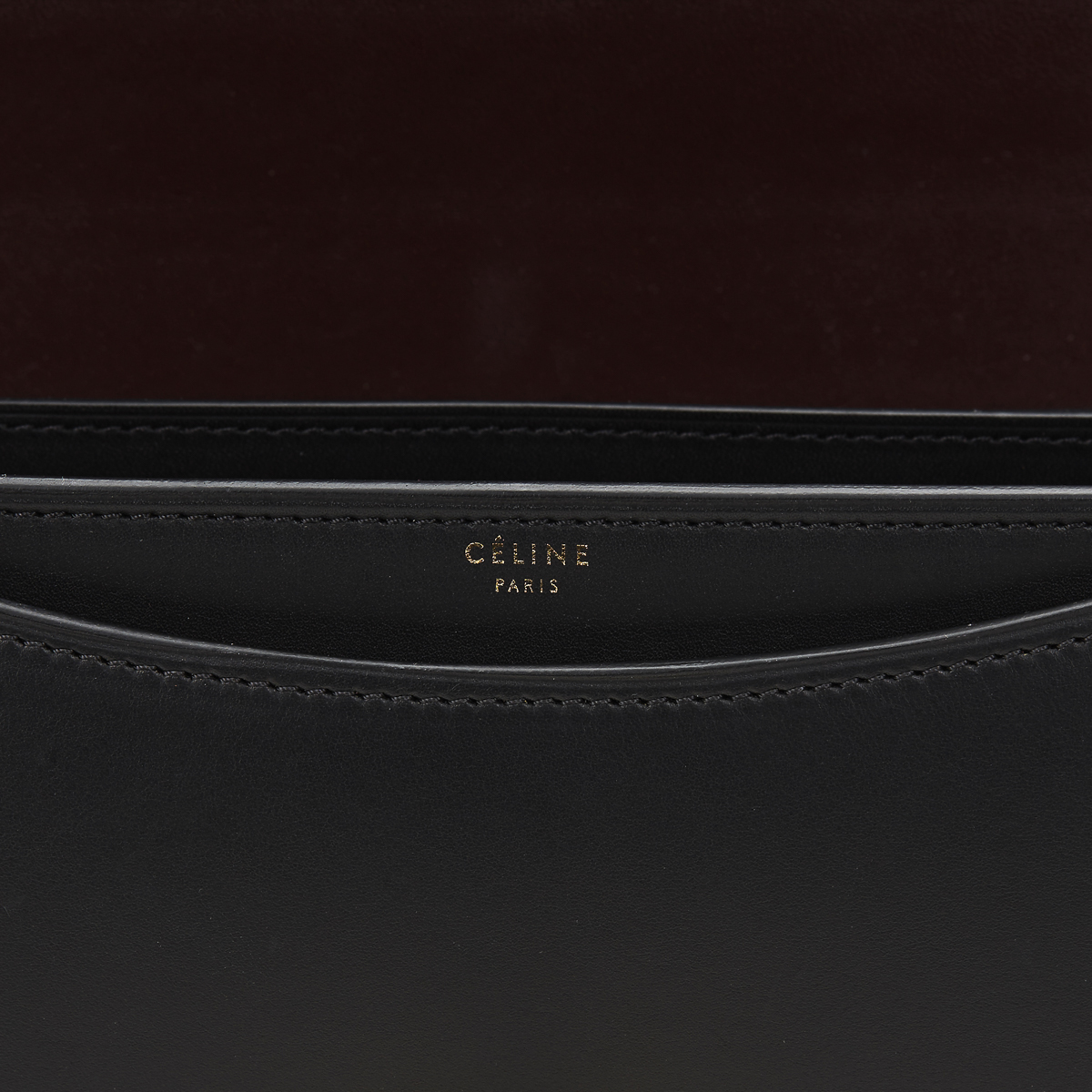 CELINE Case Flap Bag , - Black Smooth Leather Case Flap Bag   TYPE Shoulder SERIAL NUMBER F-CE- - Image 8 of 12
