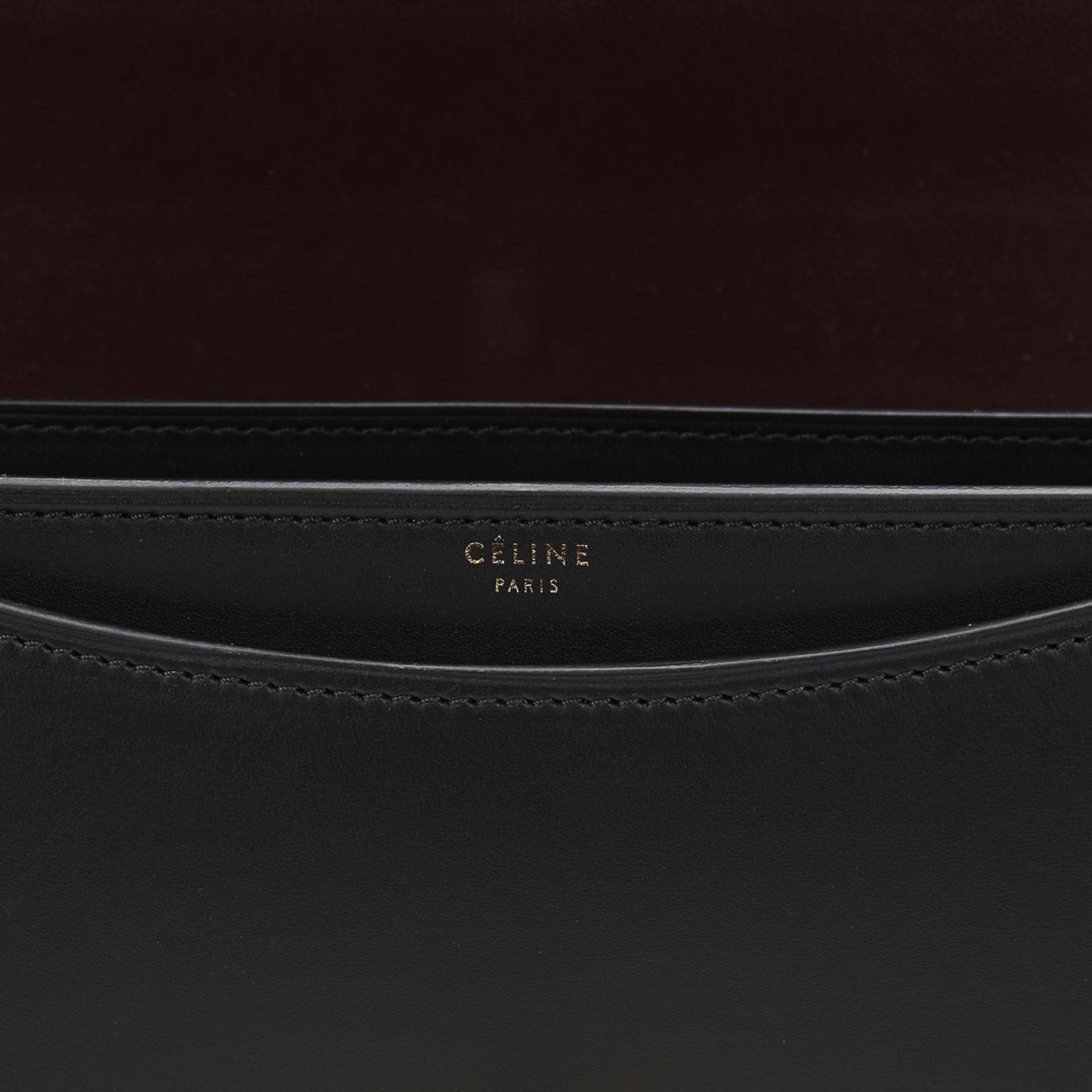 CELINE Case Flap Bag , - Black Smooth Leather Case Flap Bag   TYPE Shoulder SERIAL NUMBER F-CE- - Image 8 of 12