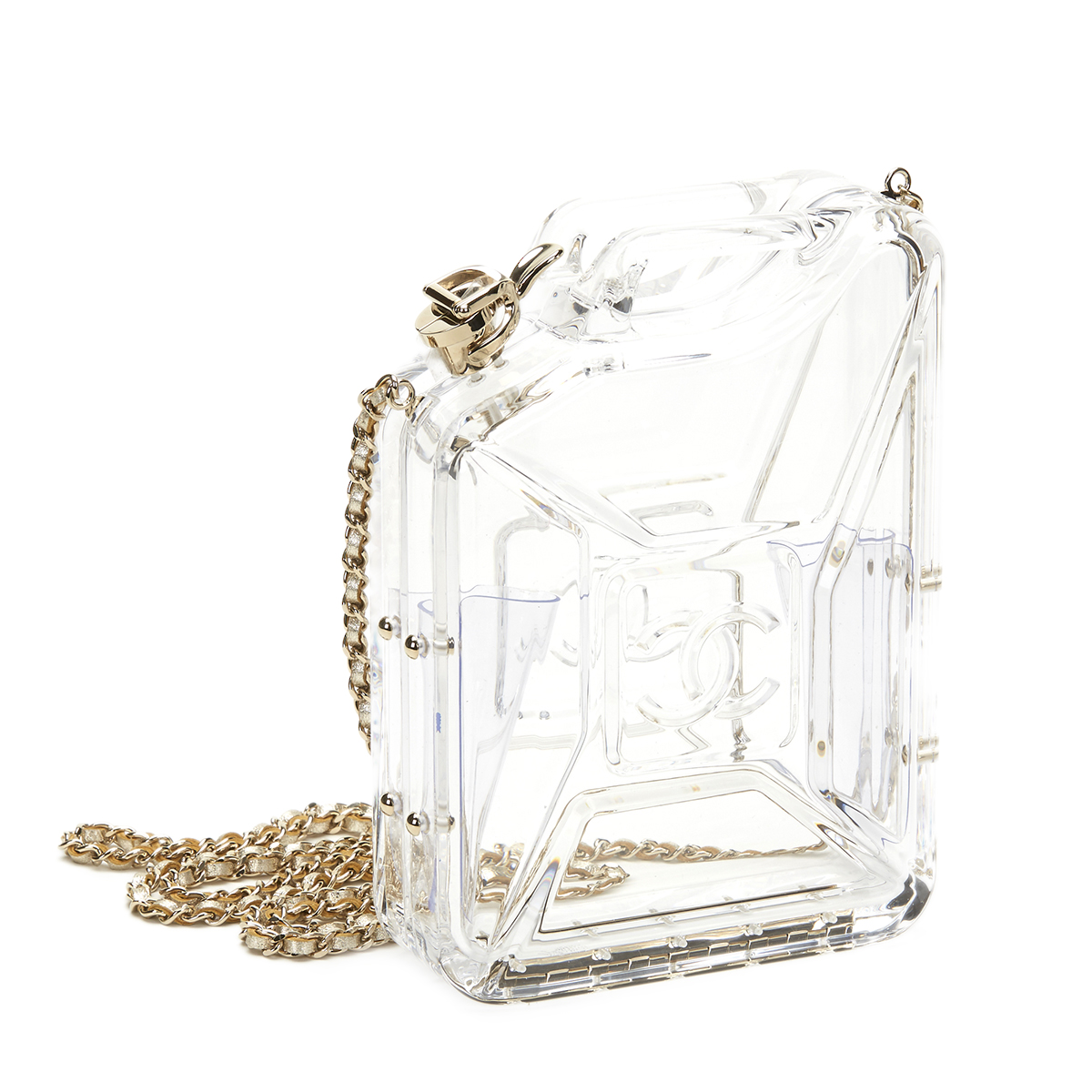 CHANEL Gas Can Minaudiere , - Clear Plexiglass Dubai by Night Gas Can Minaudiere   TYPE Shoulder, - Image 2 of 13