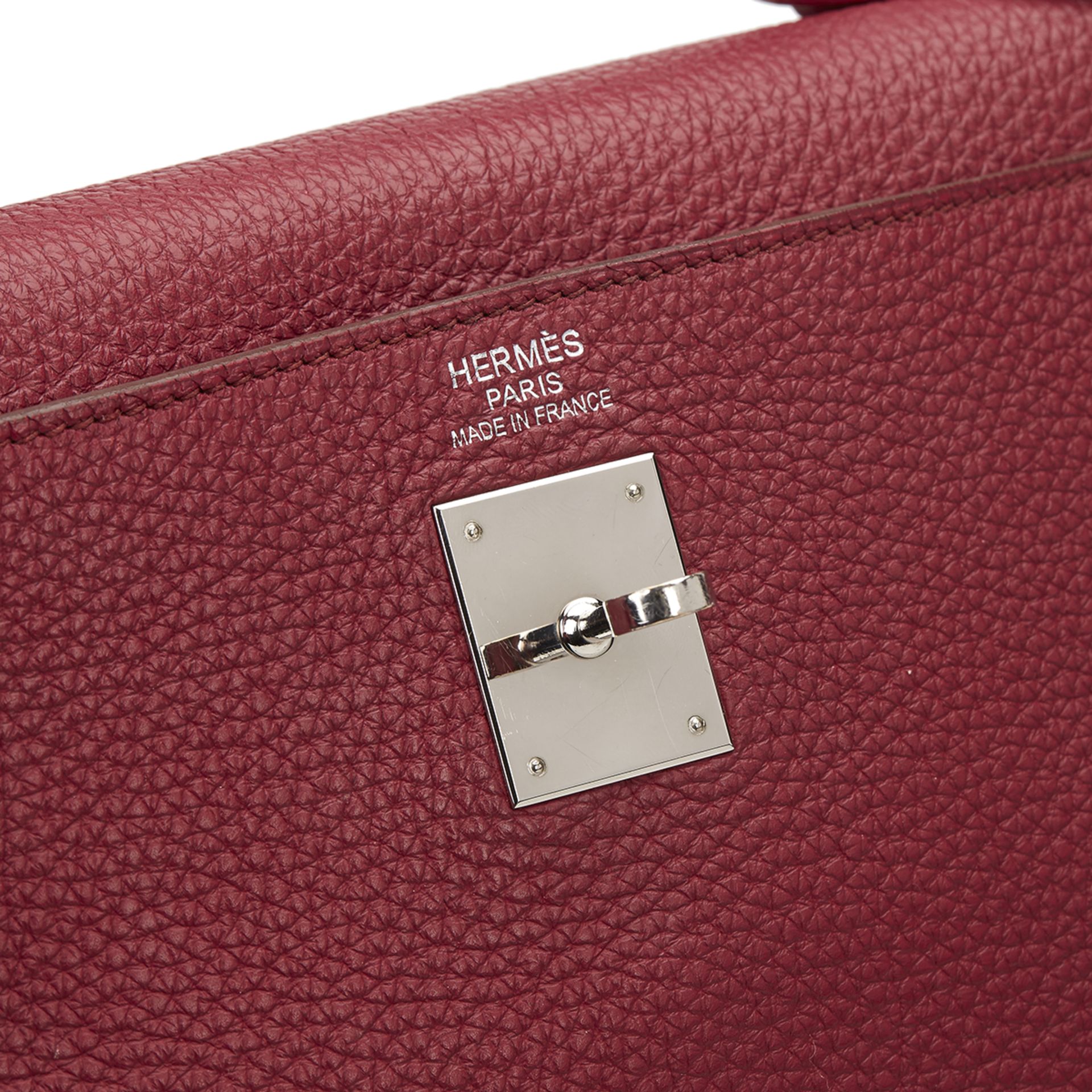 HERMES Kelly 35cm , - Rubis Clemence Leather Kelly 35cm   TYPE Shoulder, Tote SERIAL NUMBER [N] YEAR - Image 6 of 11