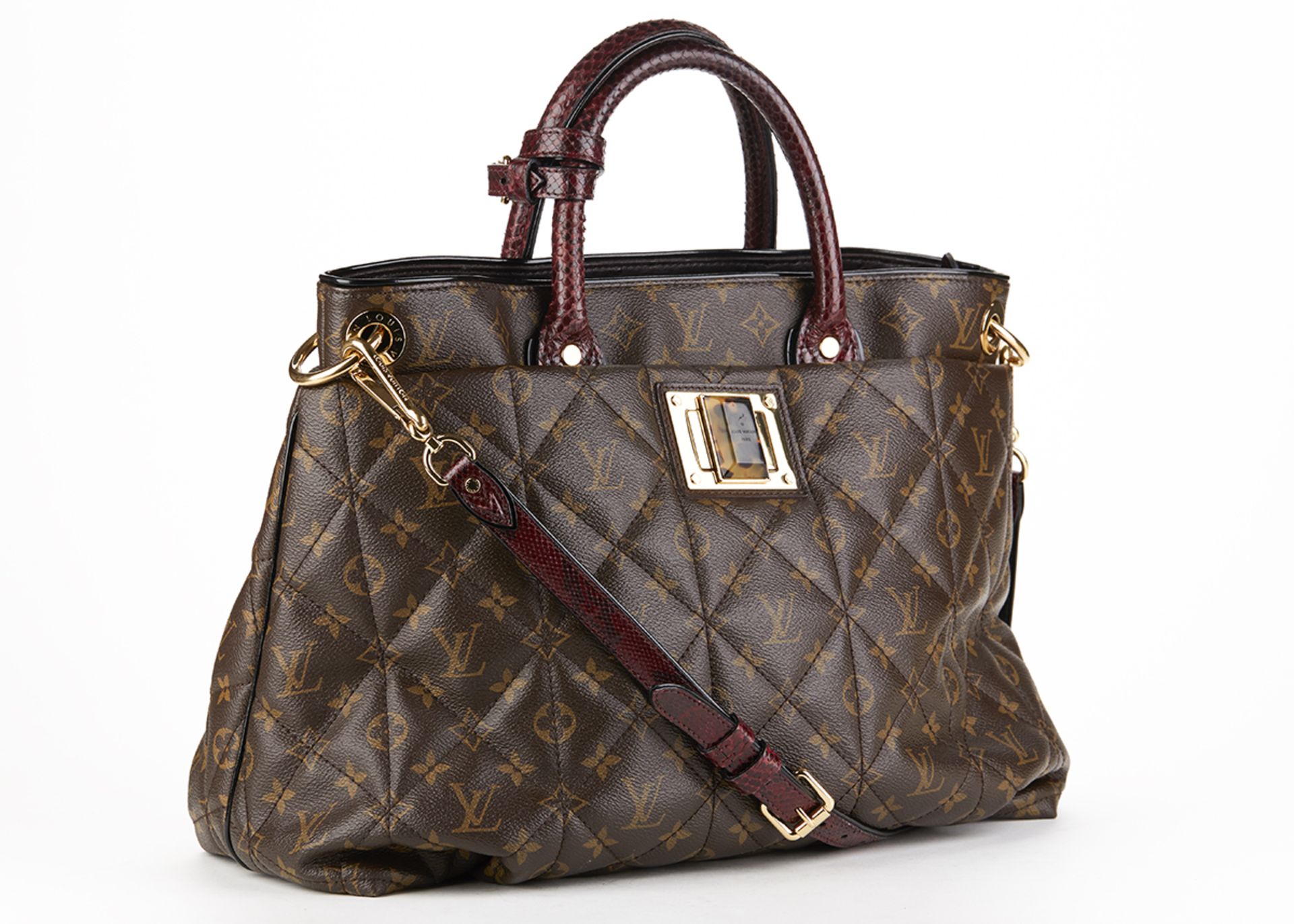 LOUIS VUITTON Tote Monogram Etoile , - Brown Classic Monogram Canvas, Ostrich and Python Leather - Image 2 of 10