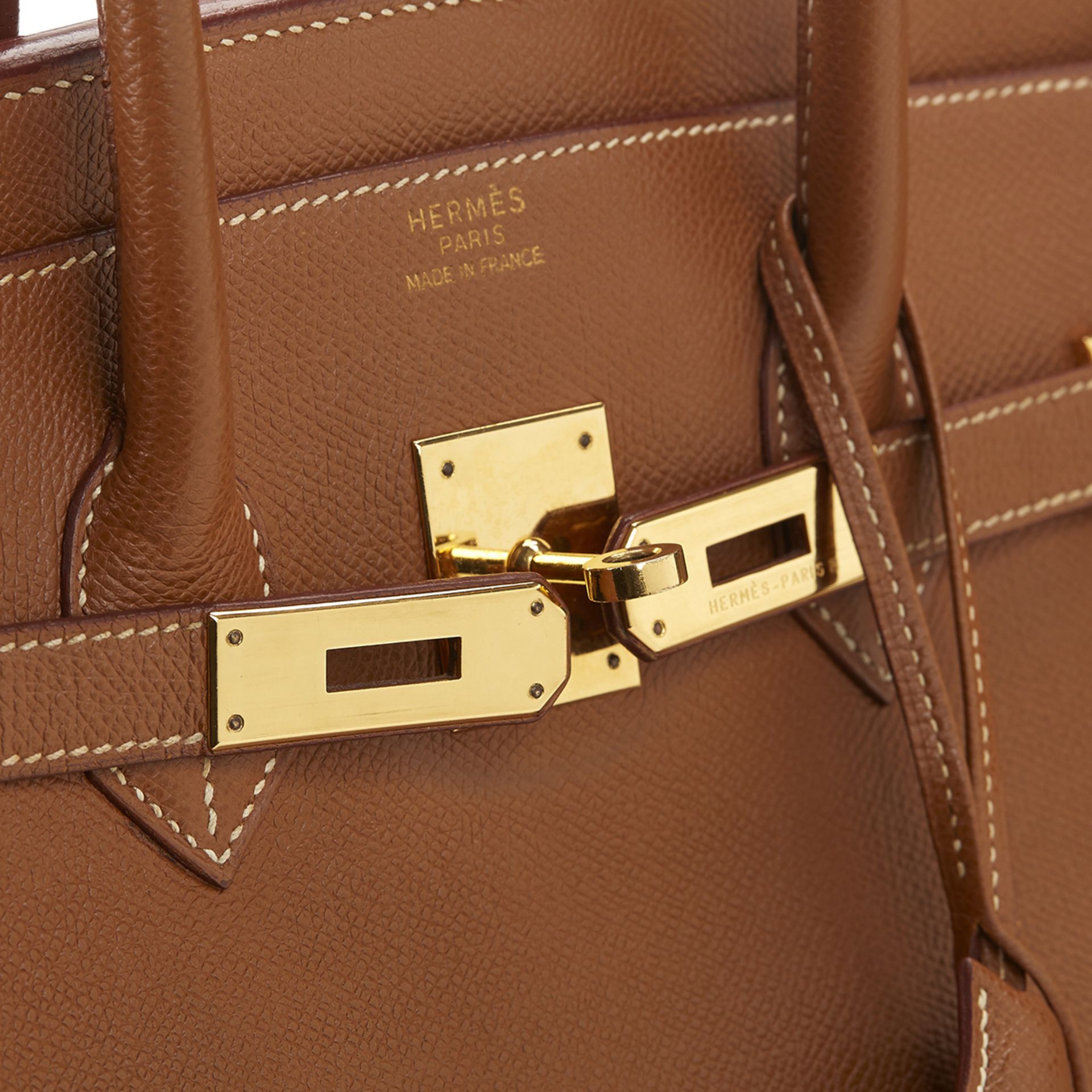 HERMES Birkin 35cm , - Gold Courchevel Leather Birkin 35cm   TYPE Tote SERIAL NUMBER [D] YEAR - Image 6 of 11