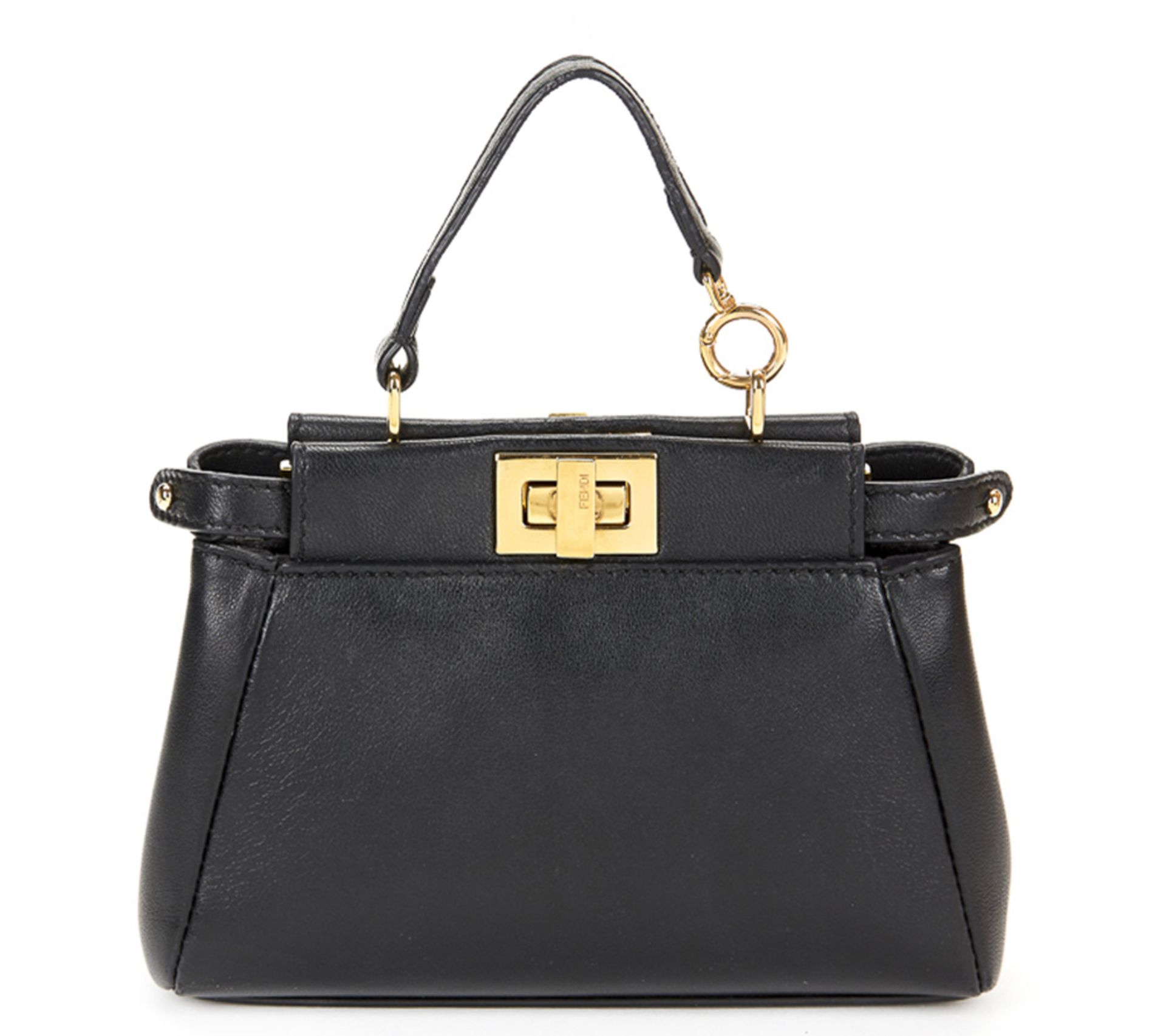 FENDI Micro Peekaboo , - Black Lambskin Micro Peekaboo   TYPE Shoulder, Crossbody SERIAL NUMBER