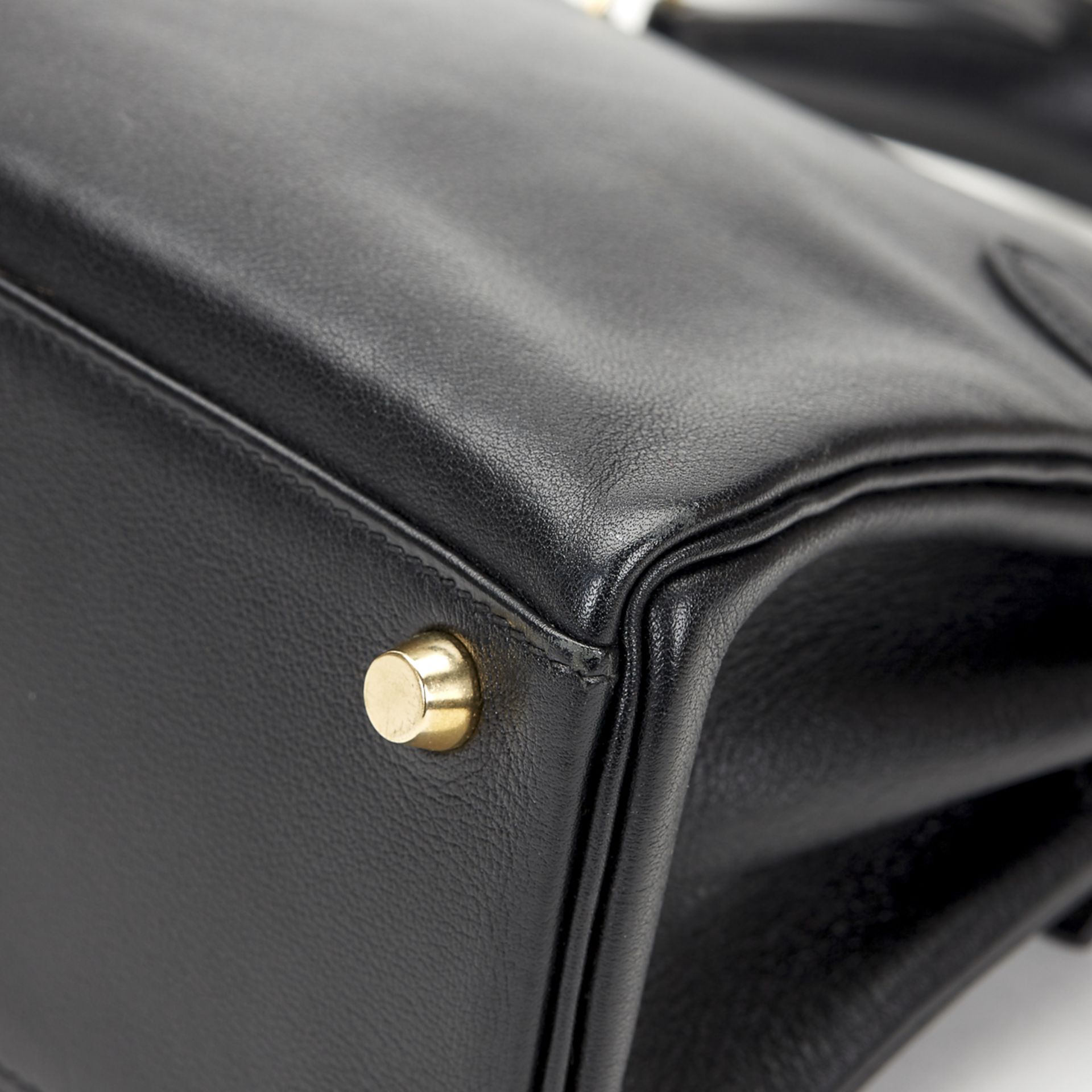 HERMES Kelly 20cm , - Black Swift Leather Vintage Kelly 20cm   TYPE Tote, Shoulder SERIAL NUMBER [A] - Image 9 of 13