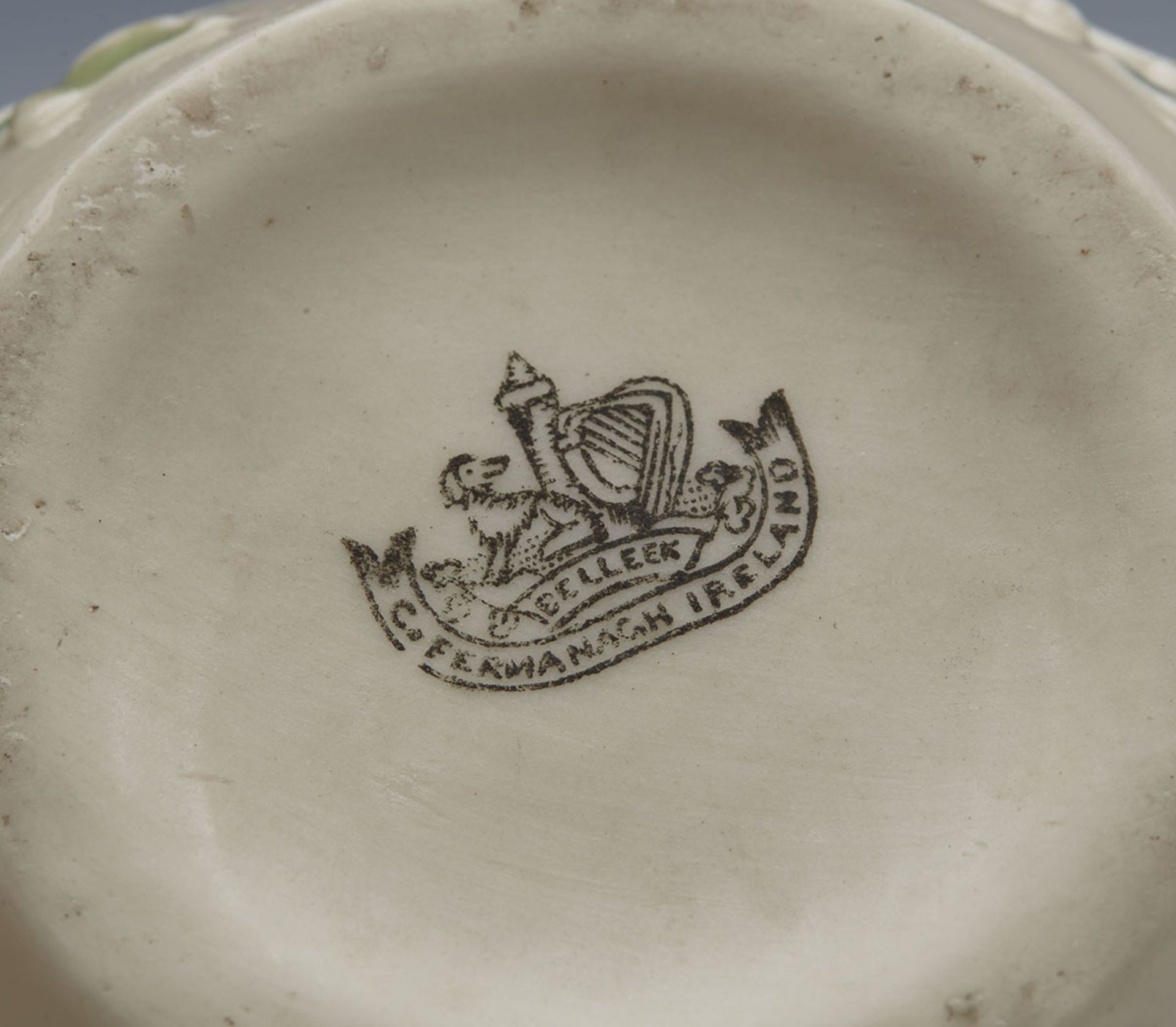 ANTIQUE BELLEEK 2ND PERIOD LUSTRE GLAZED BOWL 1891-1926   DIMENSIONS   Height 5,5cm, Width 12, - Image 6 of 7