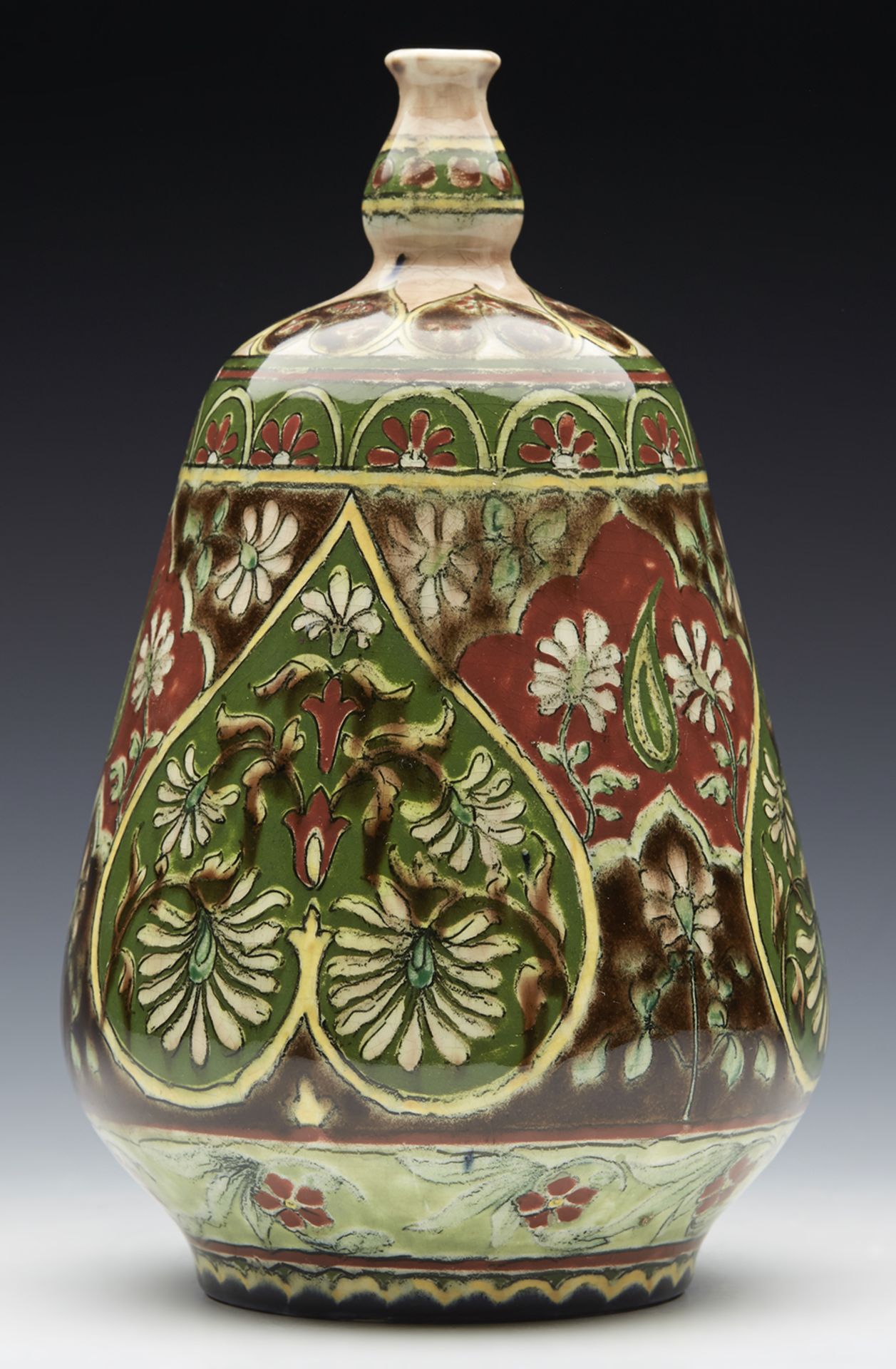 ART NOVEAU ROYAL BONN OLD DUTCH VASE C.1900   DIMENSIONS   Height 20,5cm, Diameter 12cm - Image 6 of 15