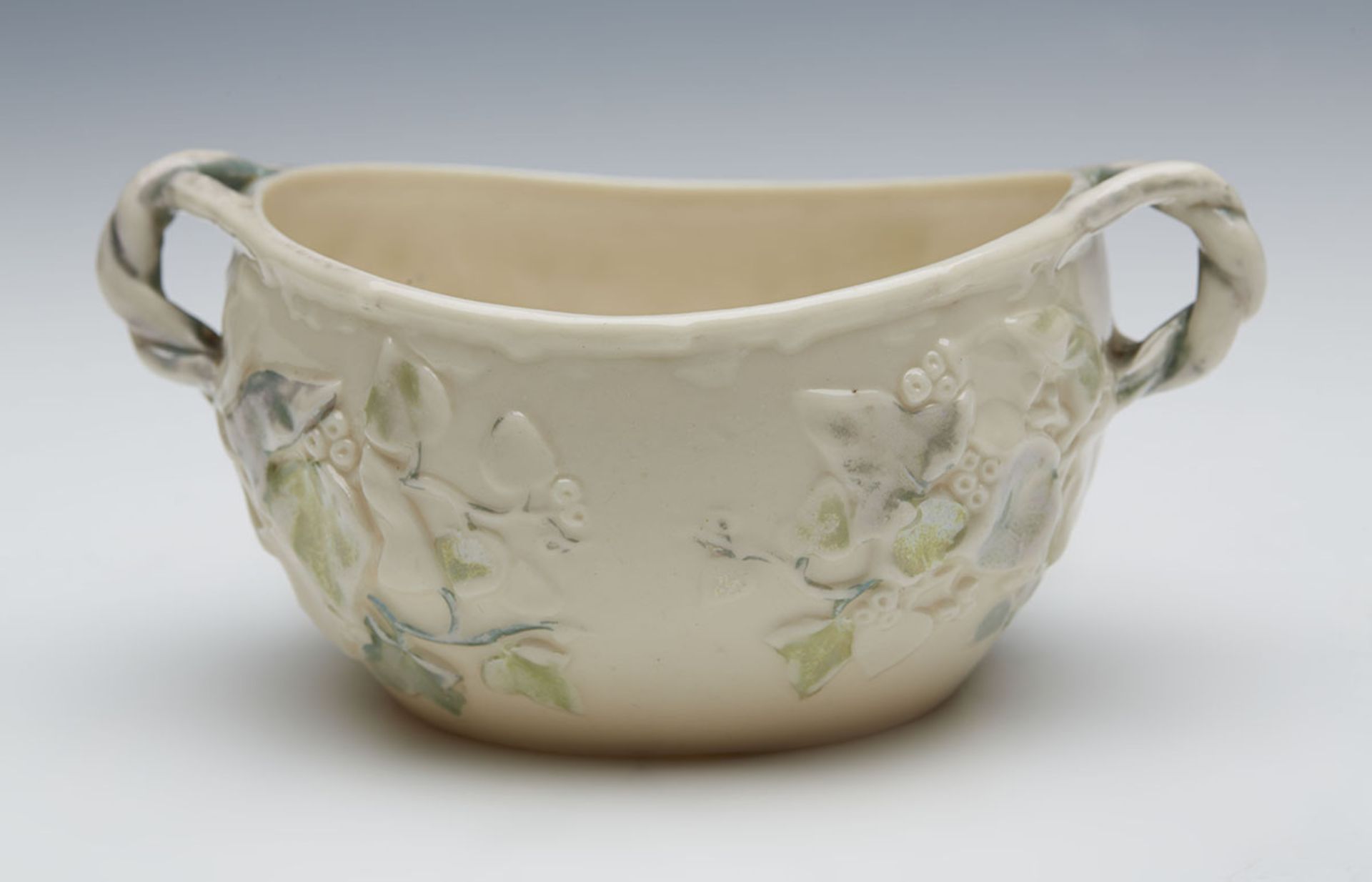 ANTIQUE BELLEEK 2ND PERIOD LUSTRE GLAZED BOWL 1891-1926   DIMENSIONS   Height 5,5cm, Width 12, - Image 3 of 7