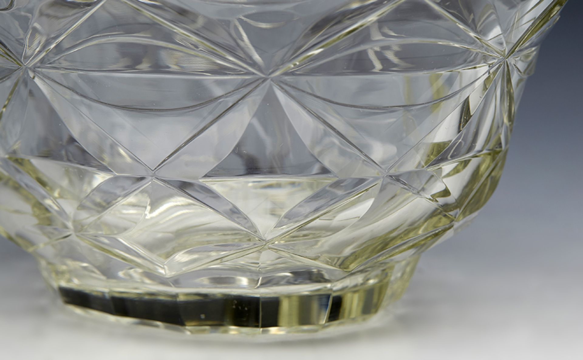 ANTIQUE CUT GLASS LIDDED BUTTER DISH AND STAND EARLY 19TH C.   DIMENSIONS   Height 19cm, Length 25, - Image 6 of 15