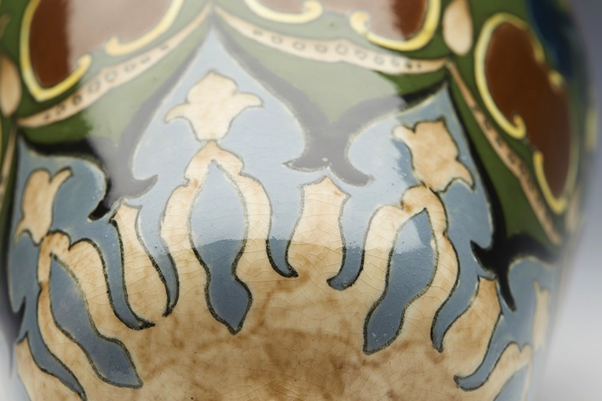 TITLE ART NOVEAU ROYAL BONN OLD DUTCH VASE C.1900   DIMENSIONS   Height 20cm, Diameter 12cm - Bild 5 aus 9