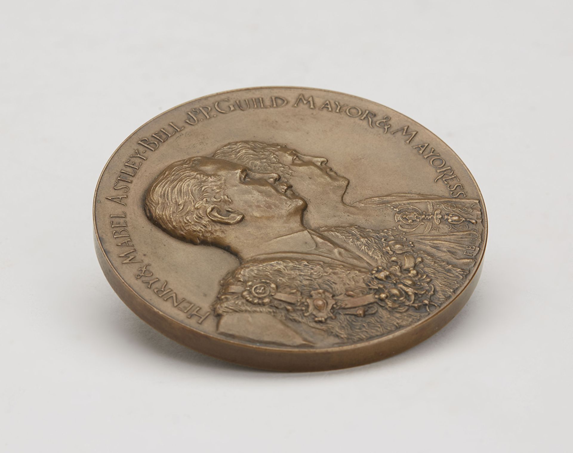 SPINK BRONZE BOROUGH OF PRESTON GUILD MERCHANT MEDAL 1922   DIMENSIONS   Diameter 7,5cm - Image 6 of 6