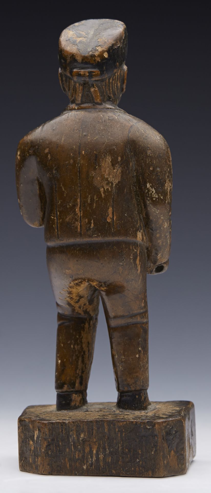 ANTIQUE CARVED BLACKFOREST SUITED FIGURE OF A LOCAL MAN 19TH C.   DIMENSIONS   Height 15cm, Width - Image 15 of 15