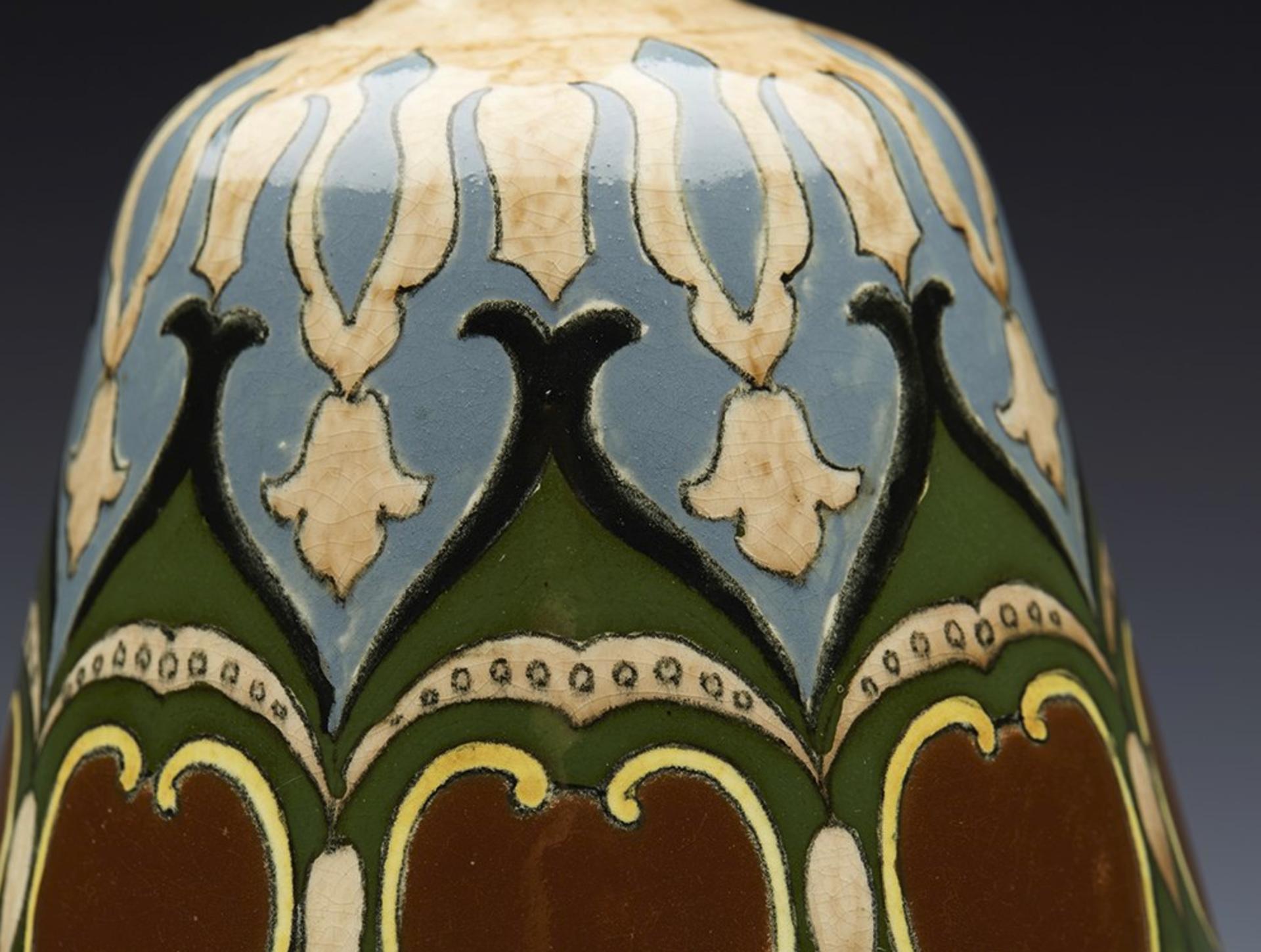 TITLE ART NOVEAU ROYAL BONN OLD DUTCH VASE C.1900   DIMENSIONS   Height 20cm, Diameter 12cm - Bild 9 aus 9