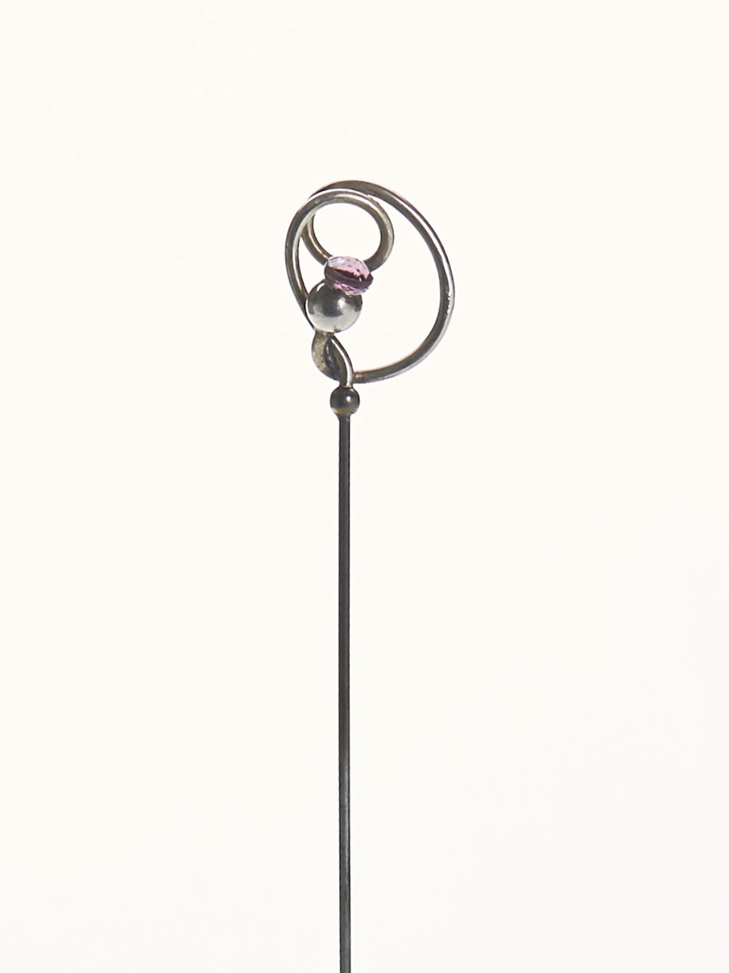 ART NOUVEAU CHARLES HORNER THISTLE SILVER HATPIN c.1910   DIMENSIONS   Length 25cm   CONDITION