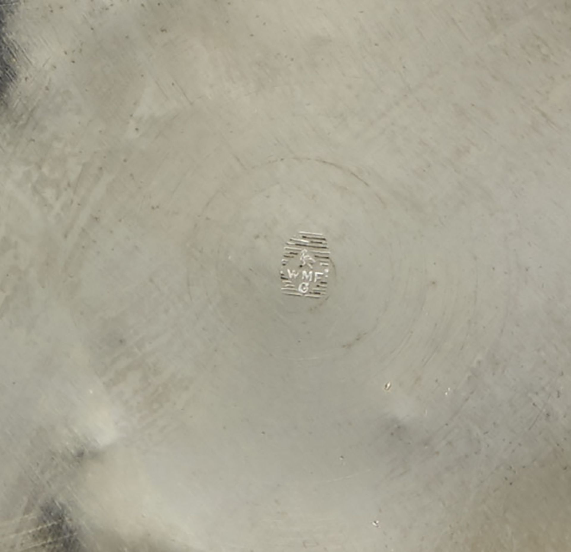JUGENDSTIL WMF SILVER PLATED CANDLESTICK HUGO LEVEN c.1905   DIMENSIONS   Height 27cm, Diameter 10. - Image 3 of 7