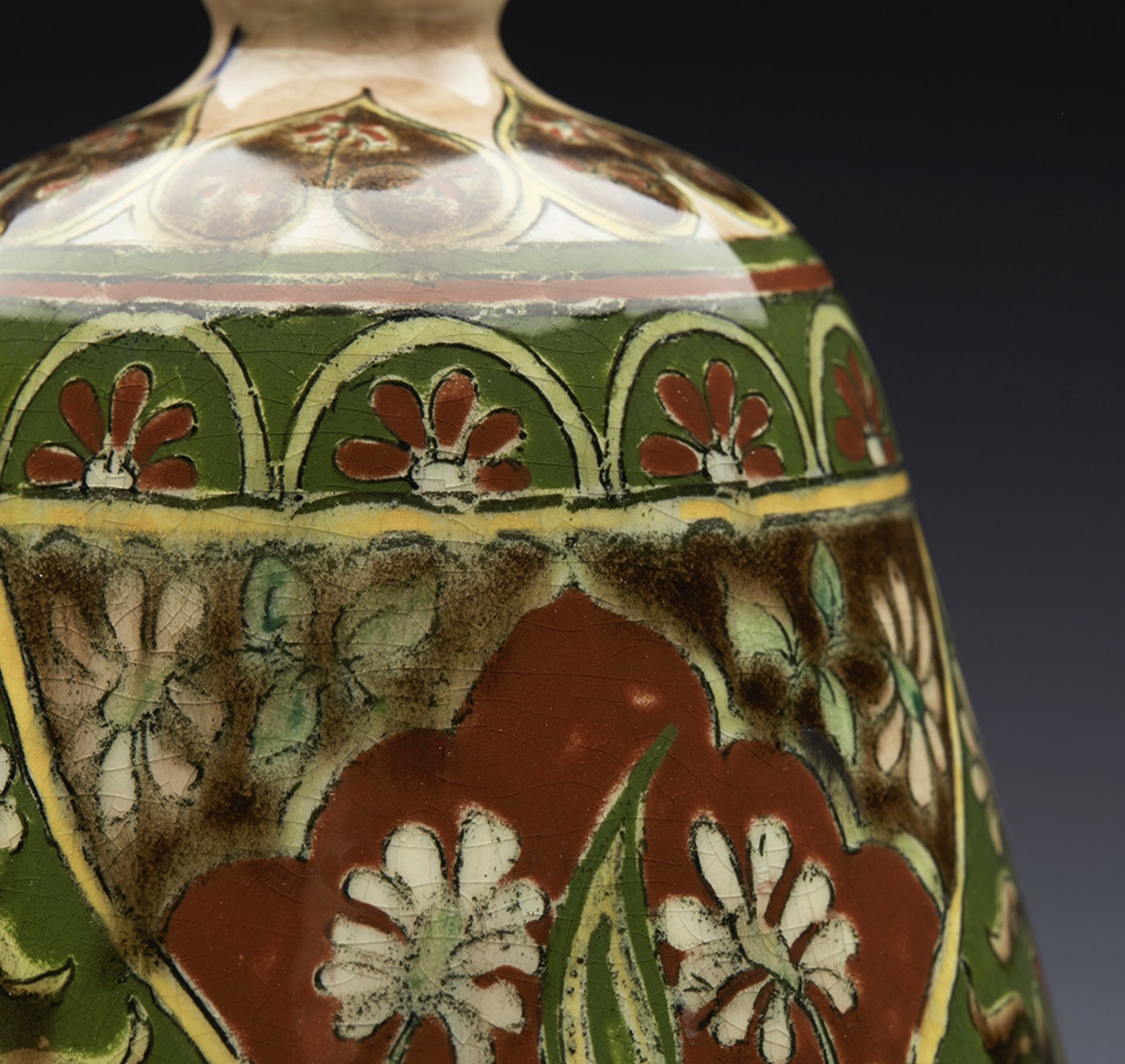 ART NOVEAU ROYAL BONN OLD DUTCH VASE C.1900   DIMENSIONS   Height 20,5cm, Diameter 12cm - Image 12 of 15