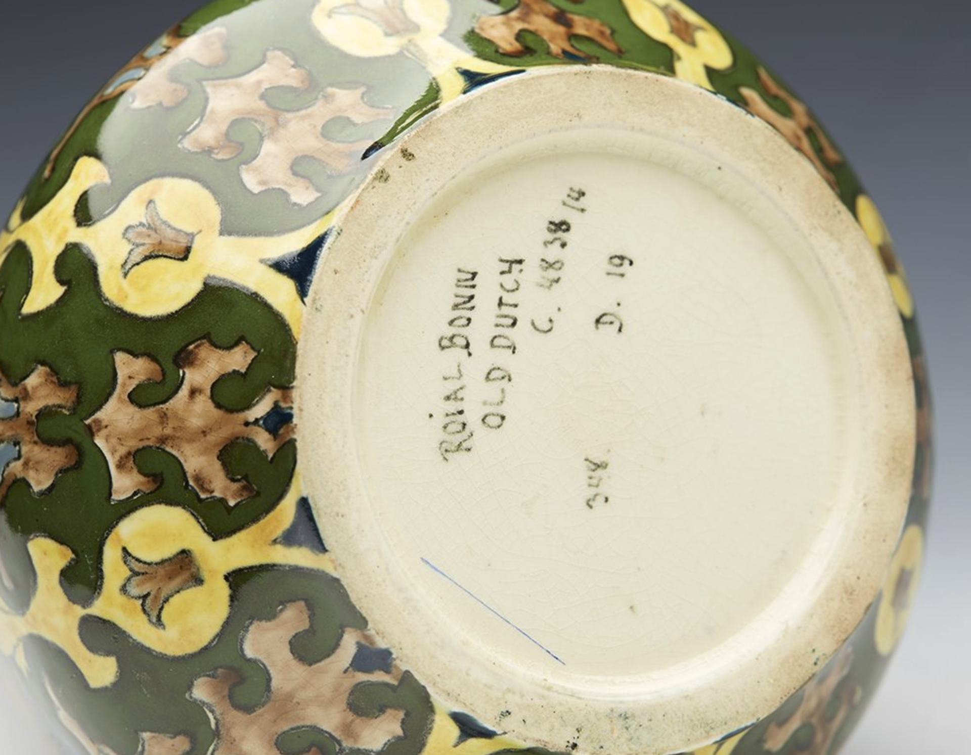 TITLE ART NOVEAU ROYAL BONN OLD DUTCH VASE C.1900   DIMENSIONS   Height 20cm, Diameter 12cm - Image 8 of 9