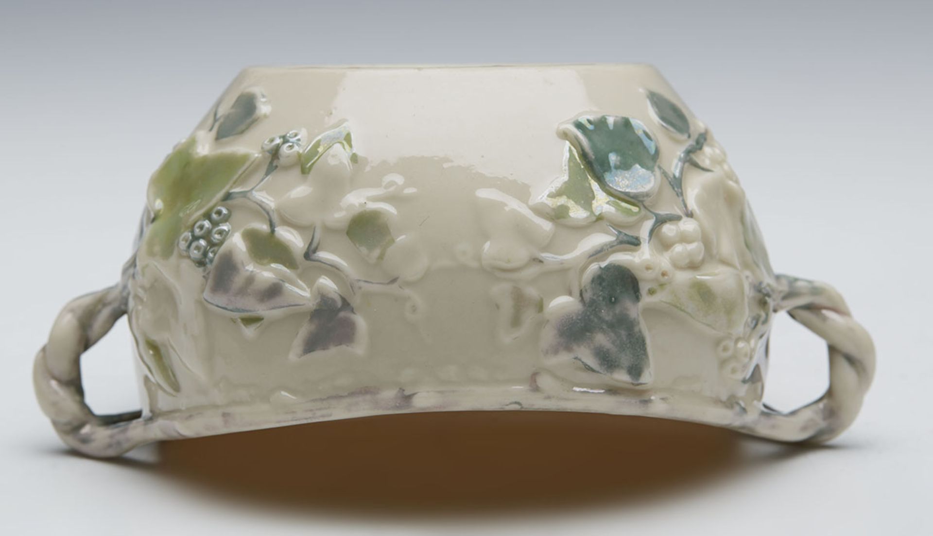 ANTIQUE BELLEEK 2ND PERIOD LUSTRE GLAZED BOWL 1891-1926   DIMENSIONS   Height 5,5cm, Width 12, - Image 7 of 7