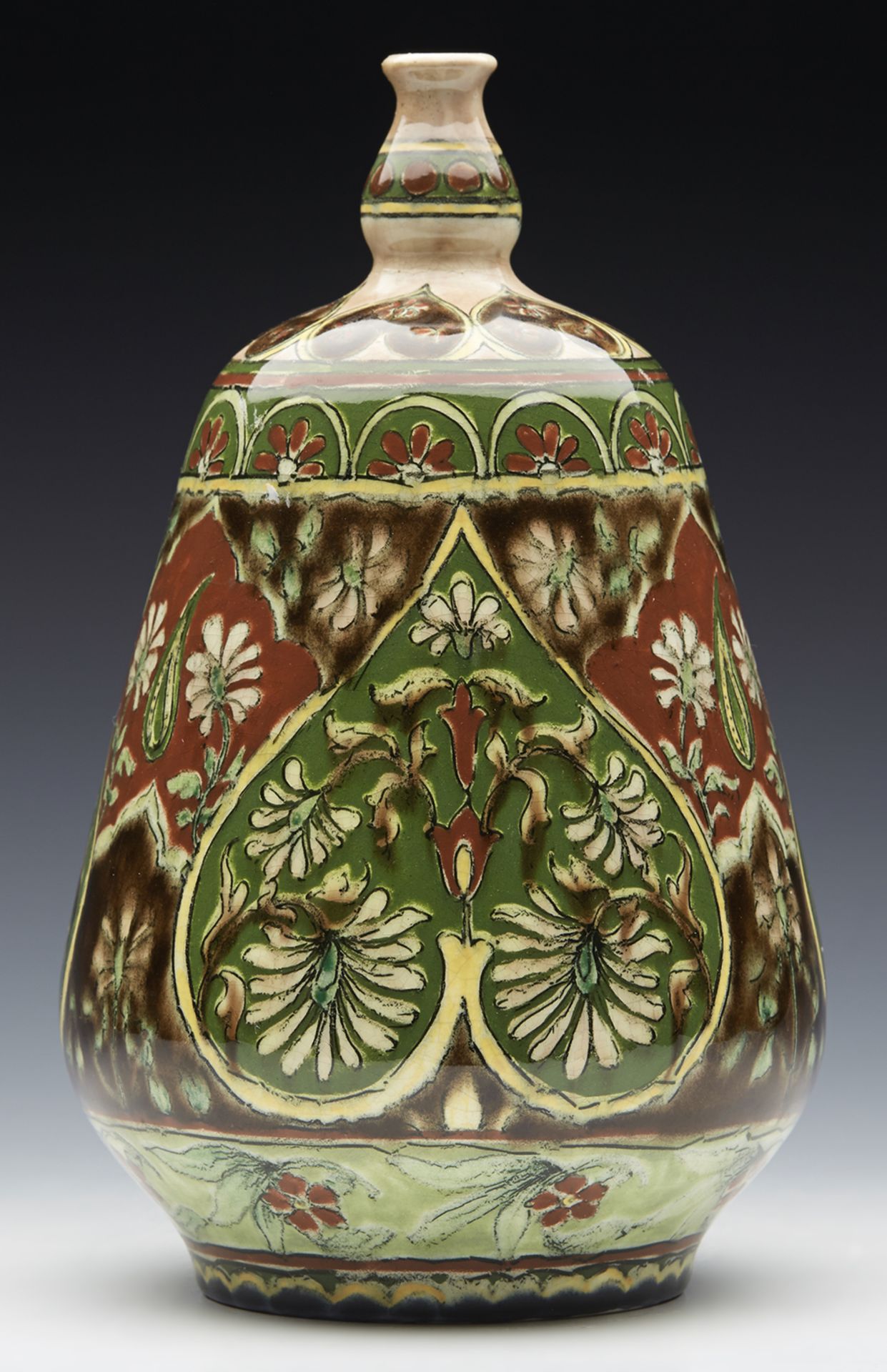 ART NOVEAU ROYAL BONN OLD DUTCH VASE C.1900   DIMENSIONS   Height 20,5cm, Diameter 12cm