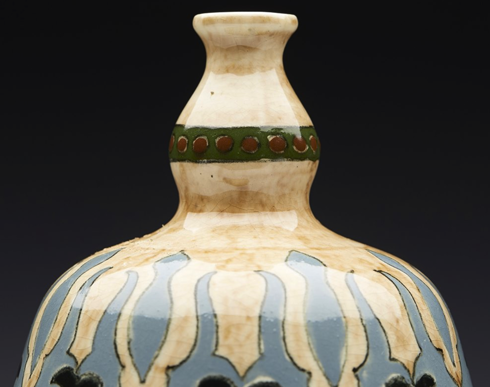 TITLE ART NOVEAU ROYAL BONN OLD DUTCH VASE C.1900   DIMENSIONS   Height 20cm, Diameter 12cm - Image 2 of 9