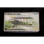 Vintage Frog 1:72 DeHaviland Gipsy Moth BiPlane Model Kit. Complete As Pictured.