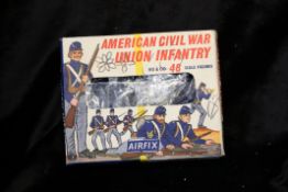 Very Rare Vintage Airfix HO and OO Scale American Civil War Infantry Figures. Complete As Pictured.