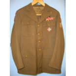 VERY SCARCE, WW2 Era Free Polish Army Uniform Service Dress Tunic With Polish 2nd Corps,