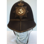 Kings Crown Kent Constabulary Police Male Constable's/ Sergeant's 2 Panel Helmet With Night Plate,